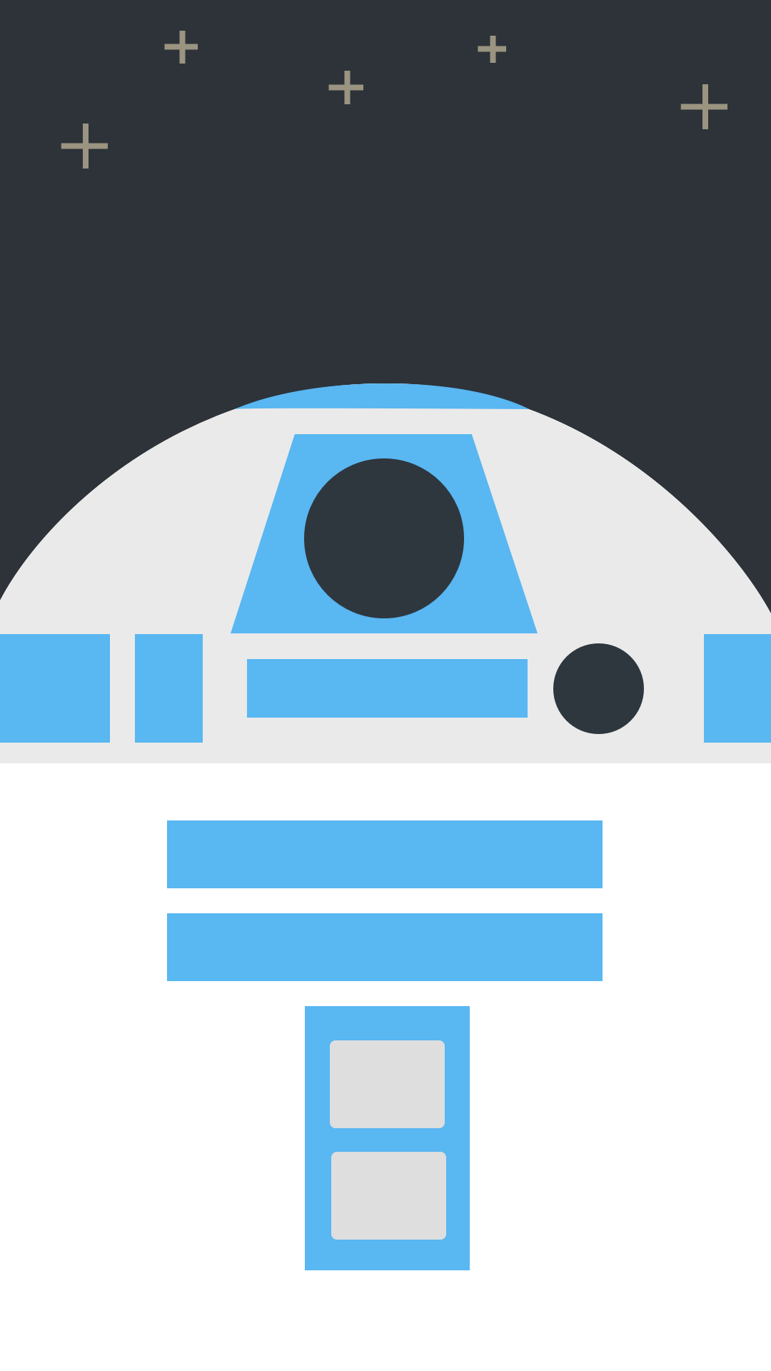 R2-D2 illustrazione minimal, 1080x1920 Verticale, iPhone Pro