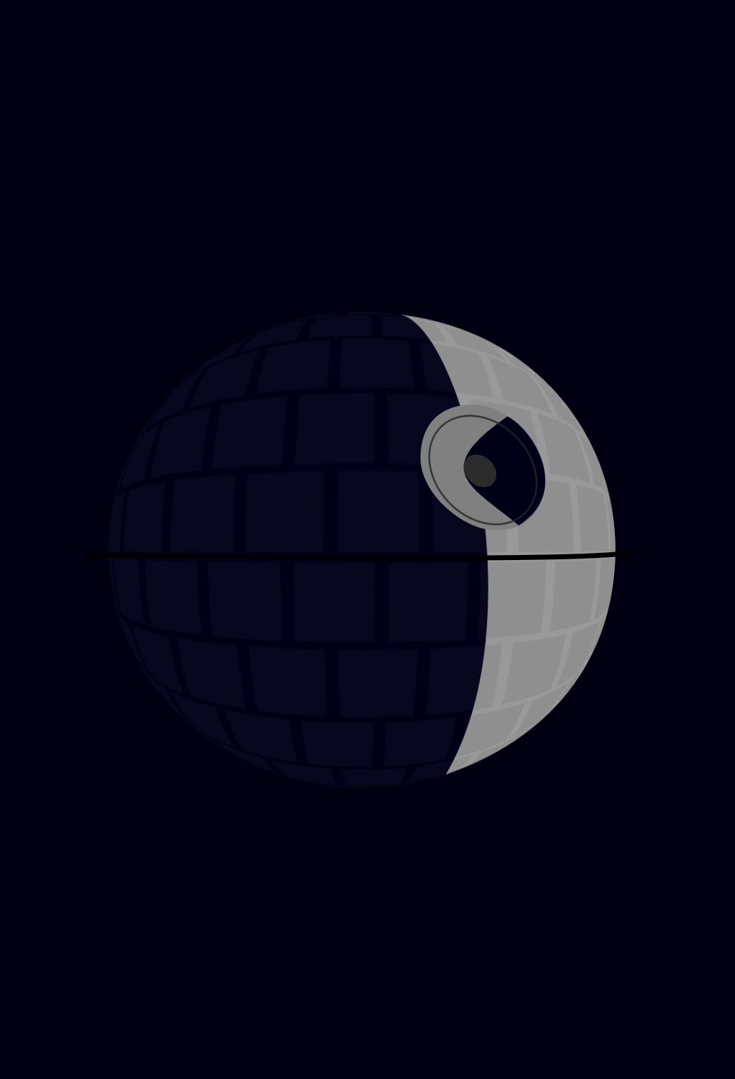 Morte Nera Star Wars minimalista, Jedi, 1040x1526 Full HD Verticale, iPhone
