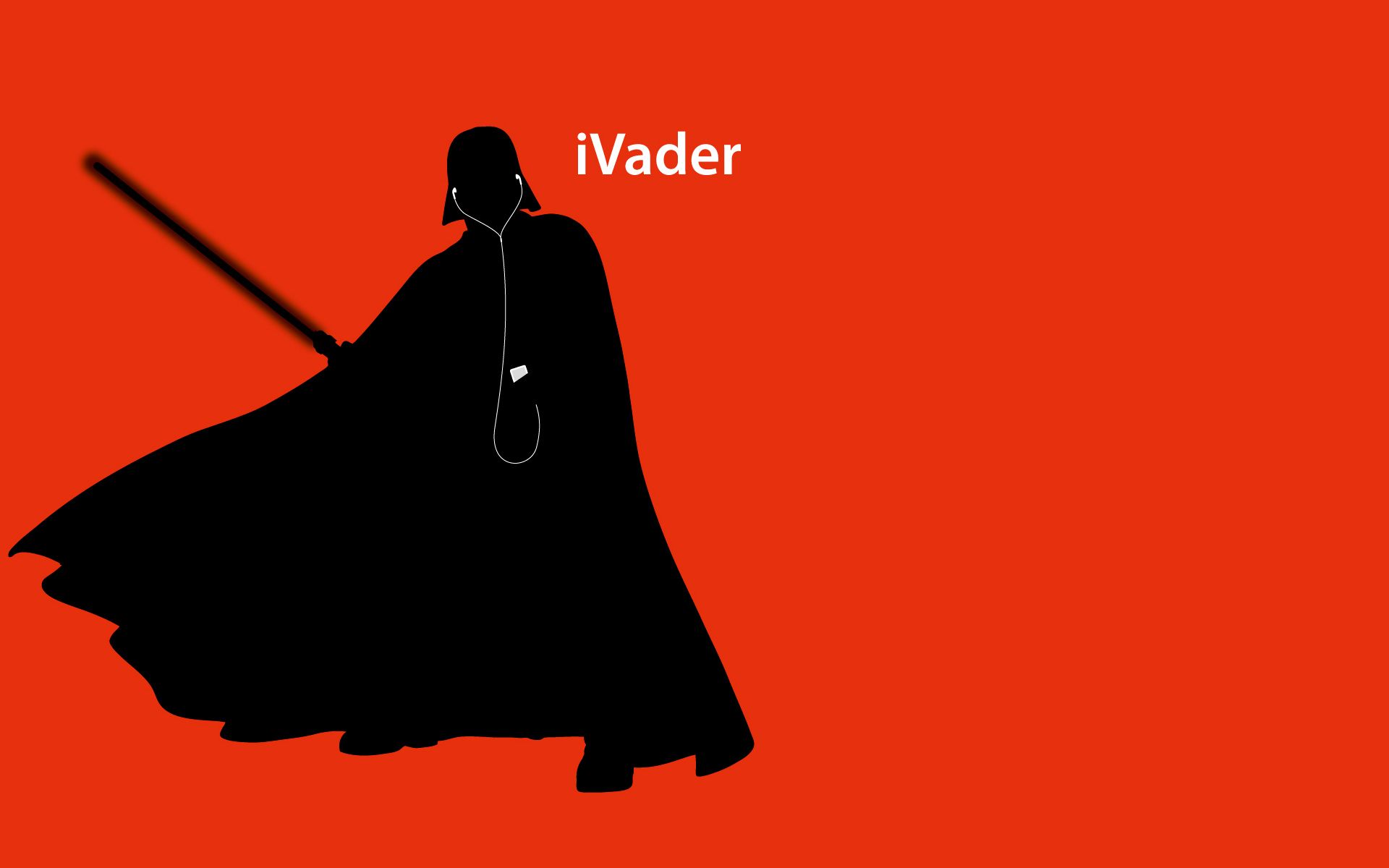 Darth Vader silhouette iPod ad, 1920x1200 Full HD+, Desktop