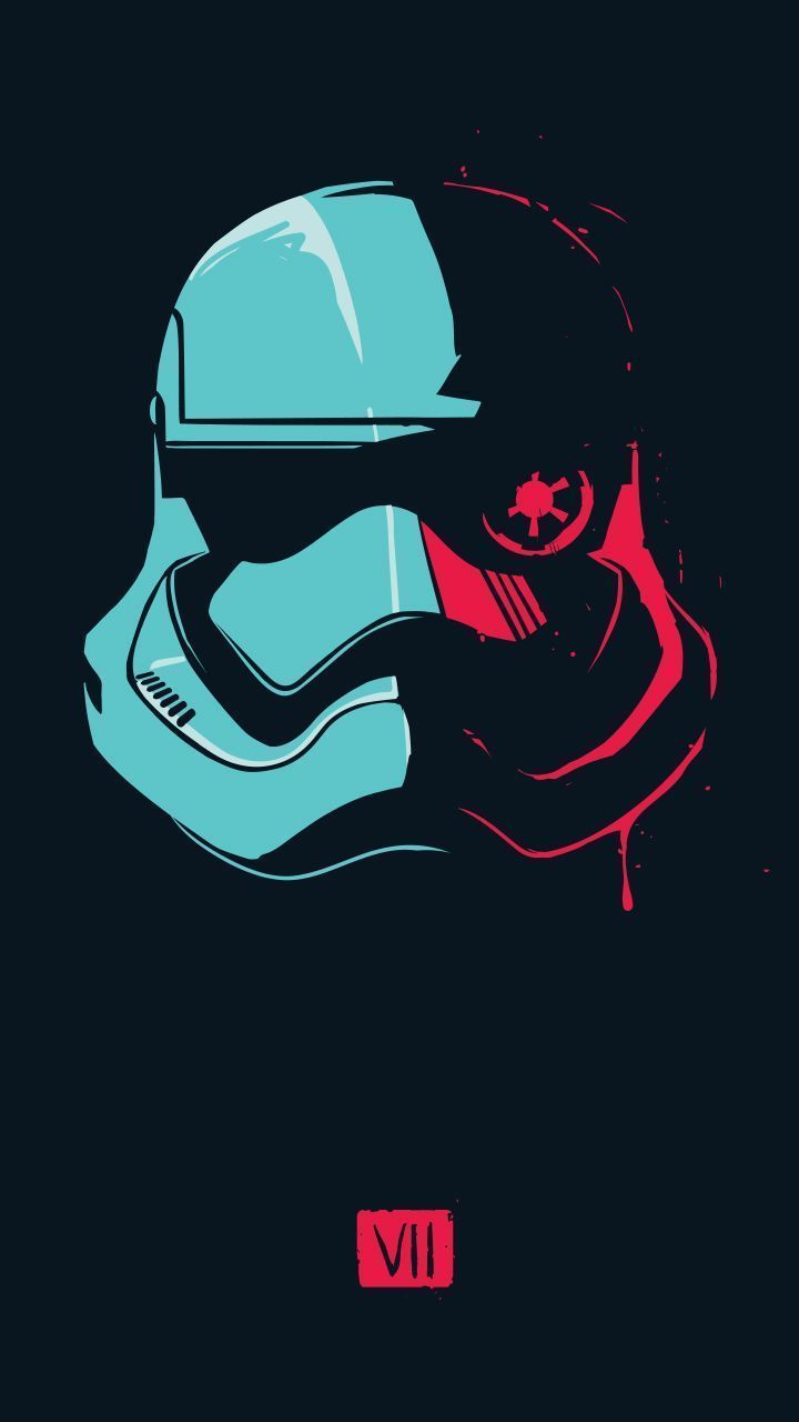 Casco Stormtrooper Star Wars minimalista, 720x1280 Full HD Verticale, Realme