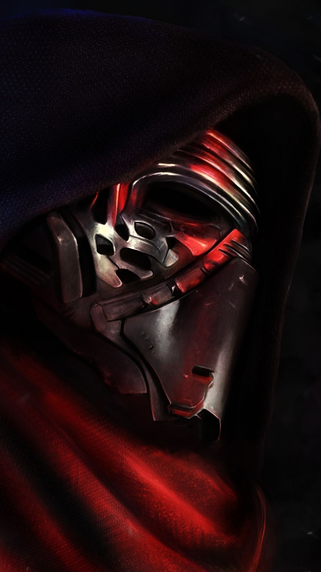 Maschera Kylo Ren Star Wars, 1080x1920 Full HD Verticale, Smartphone