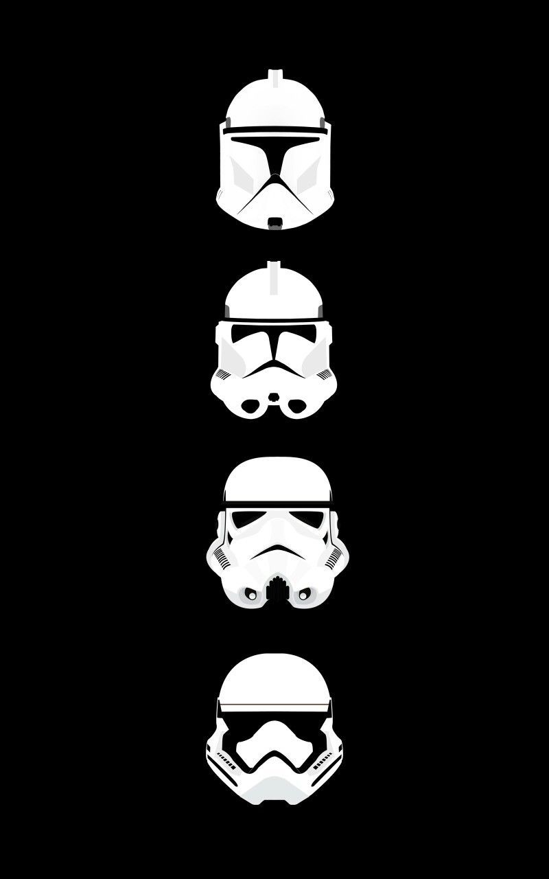 Elmetti Stormtrooper Star Wars, saga fantascientifica, 800x1280 Verticale, Telefono
