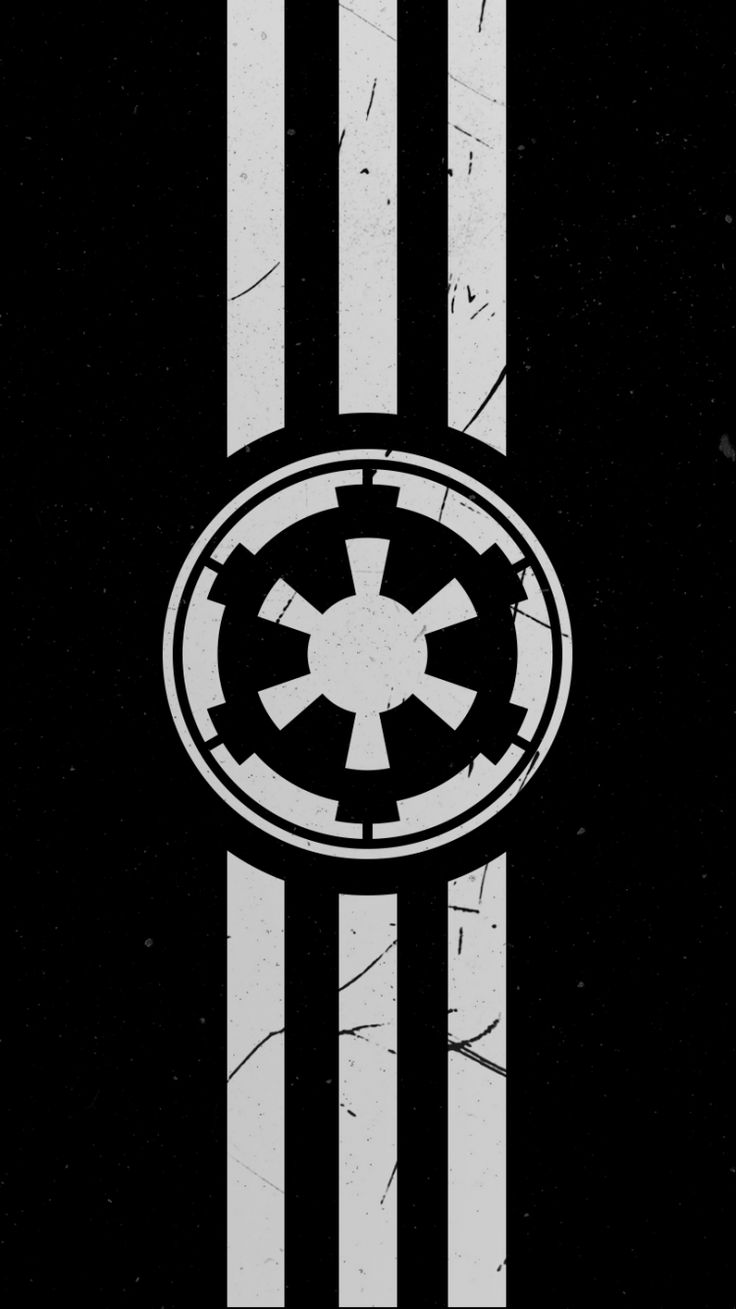 Logo Impero Galattico Star Wars, saga fantascientifica, 736x1309 Full HD Verticale, iPhone