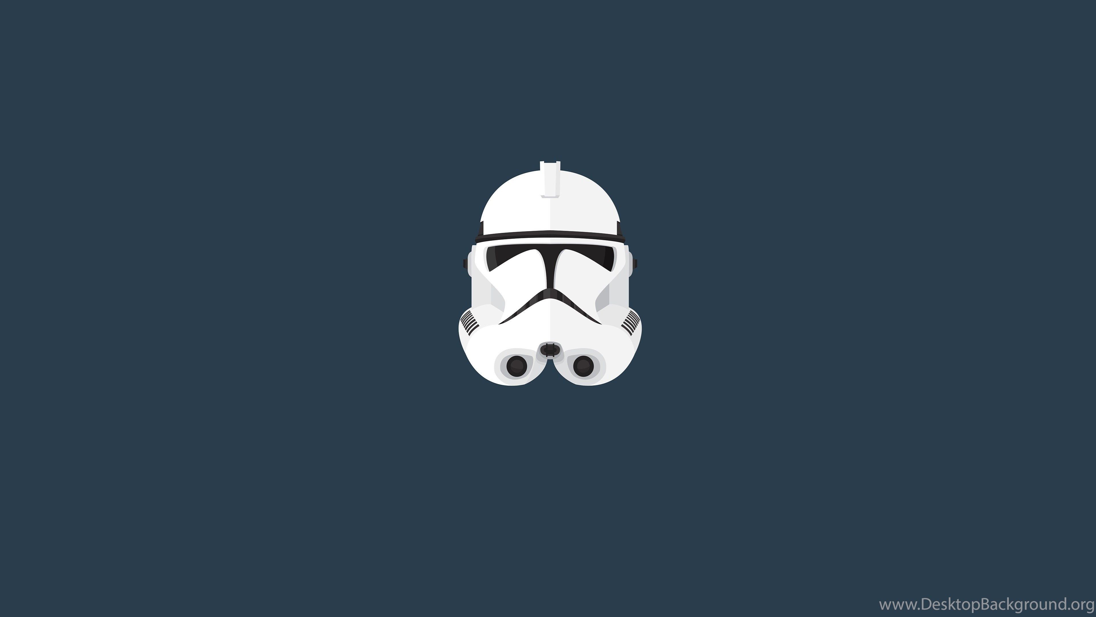 Casco Stormtrooper minimalista, 3840x2160 Ultra HD, 4K TV