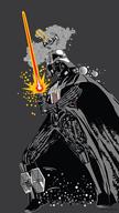 Darth Vader illustrazione grigio, 1080x1920 Verticale, Mobile