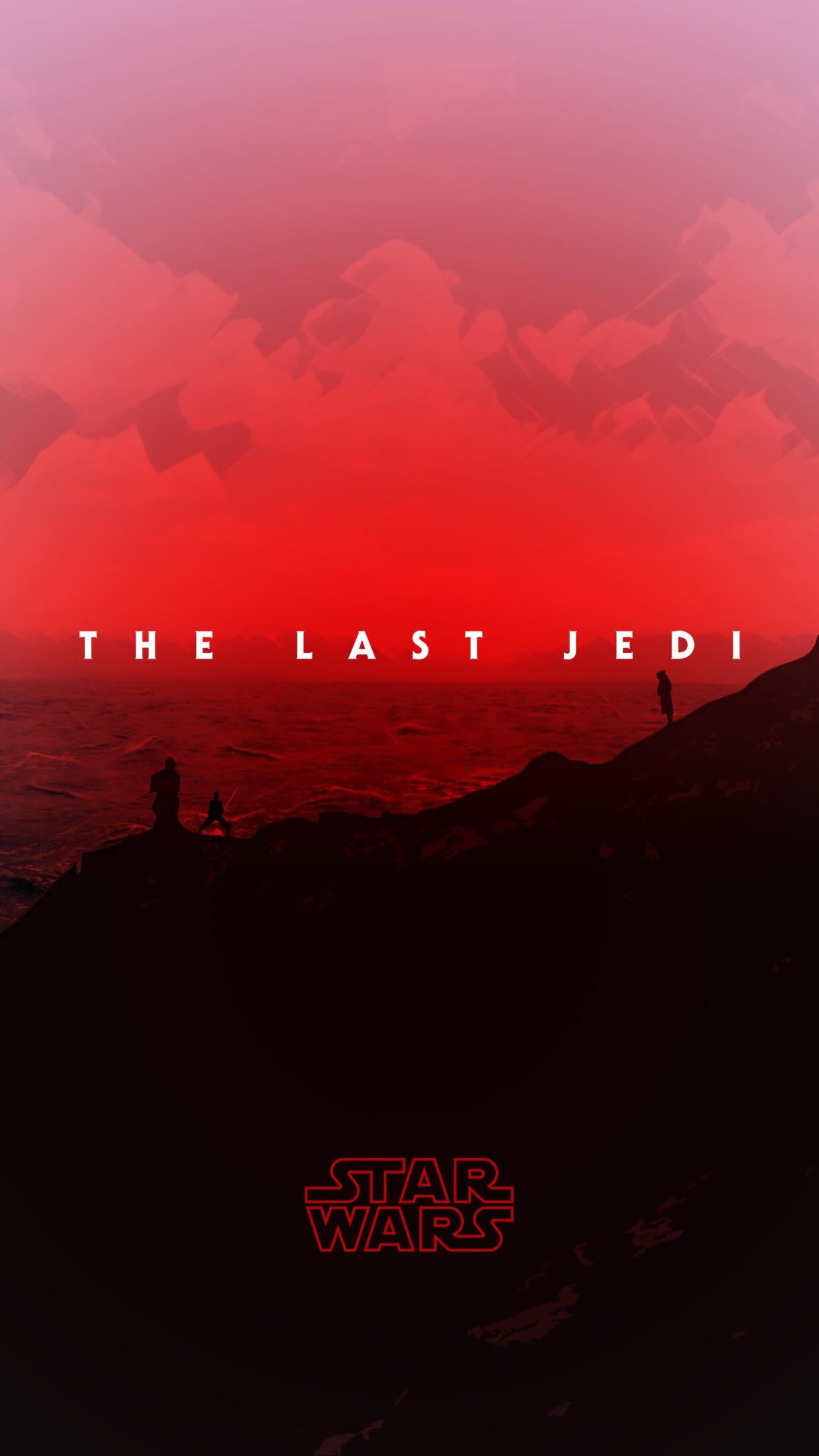 The Last Jedi paesaggio rosso, 1242x2208 Verticale, iPhone Air