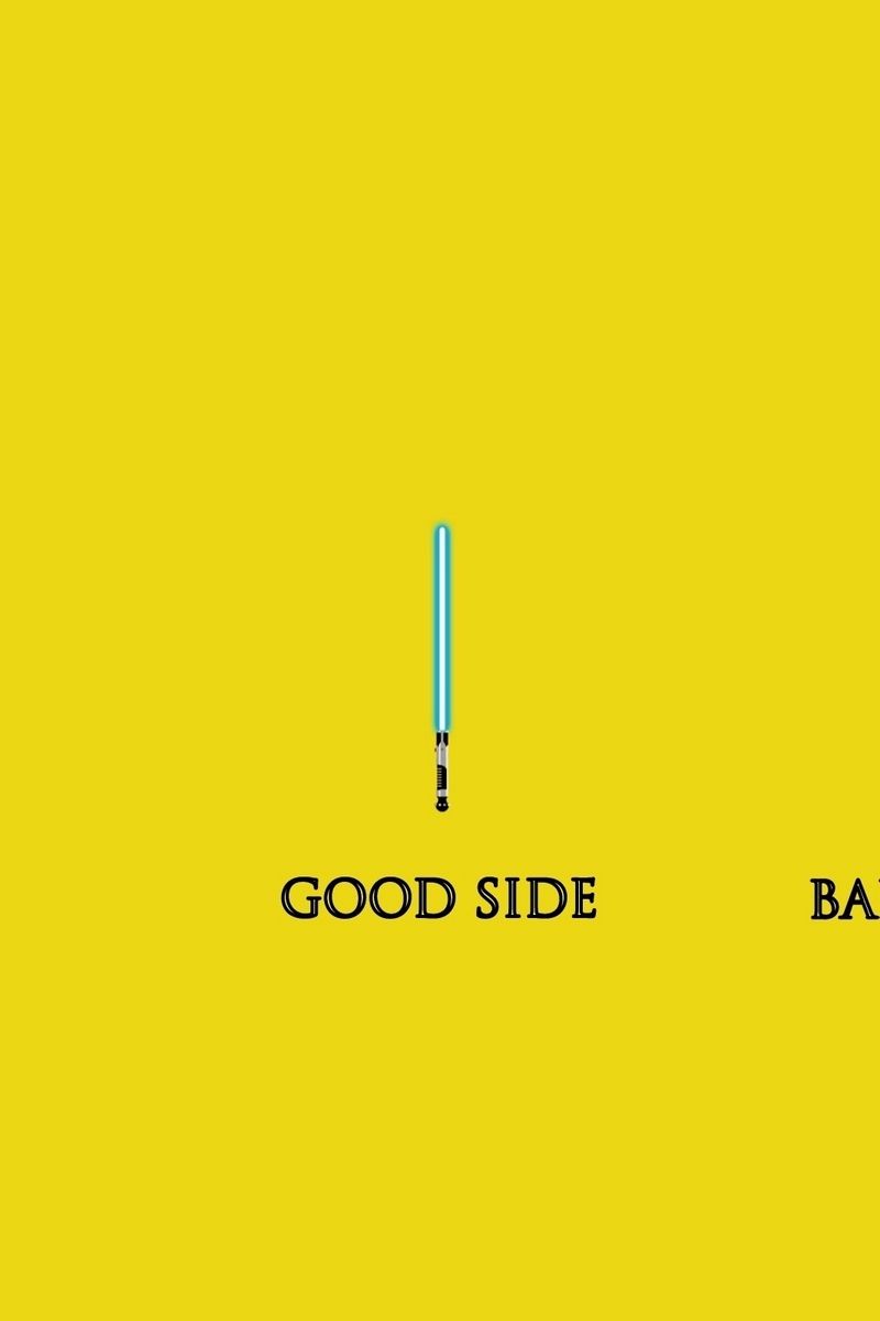 Spada laser minimalista Star Wars, 800x1200 Full HD Verticale, iPhone Plus
