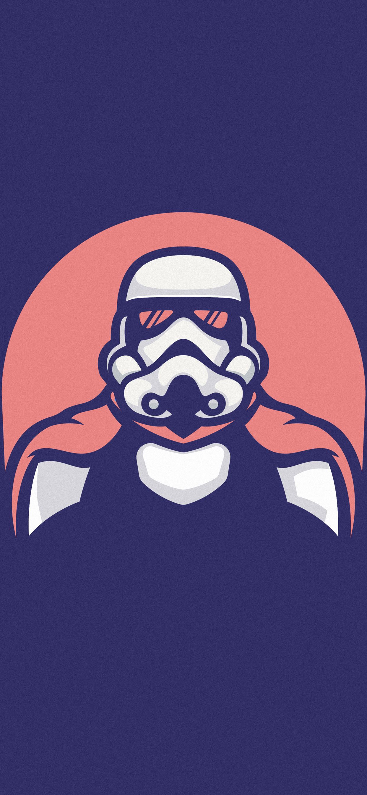 Stormtrooper minimalista Star Wars, 1242x2688 Full HD Verticale, iPhone Plus