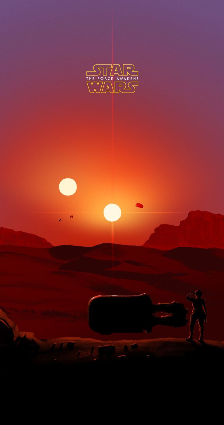 Star Wars pianeta doppi soli, saga fantascientifica, 736x1397 Verticale, iPhone Plus
