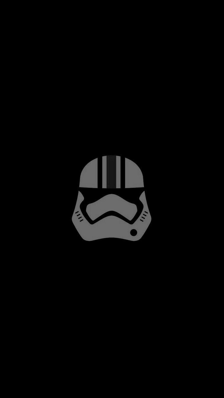 Casco Stormtrooper minimalista nero, 720x1280 Full HD Verticale, iPhone