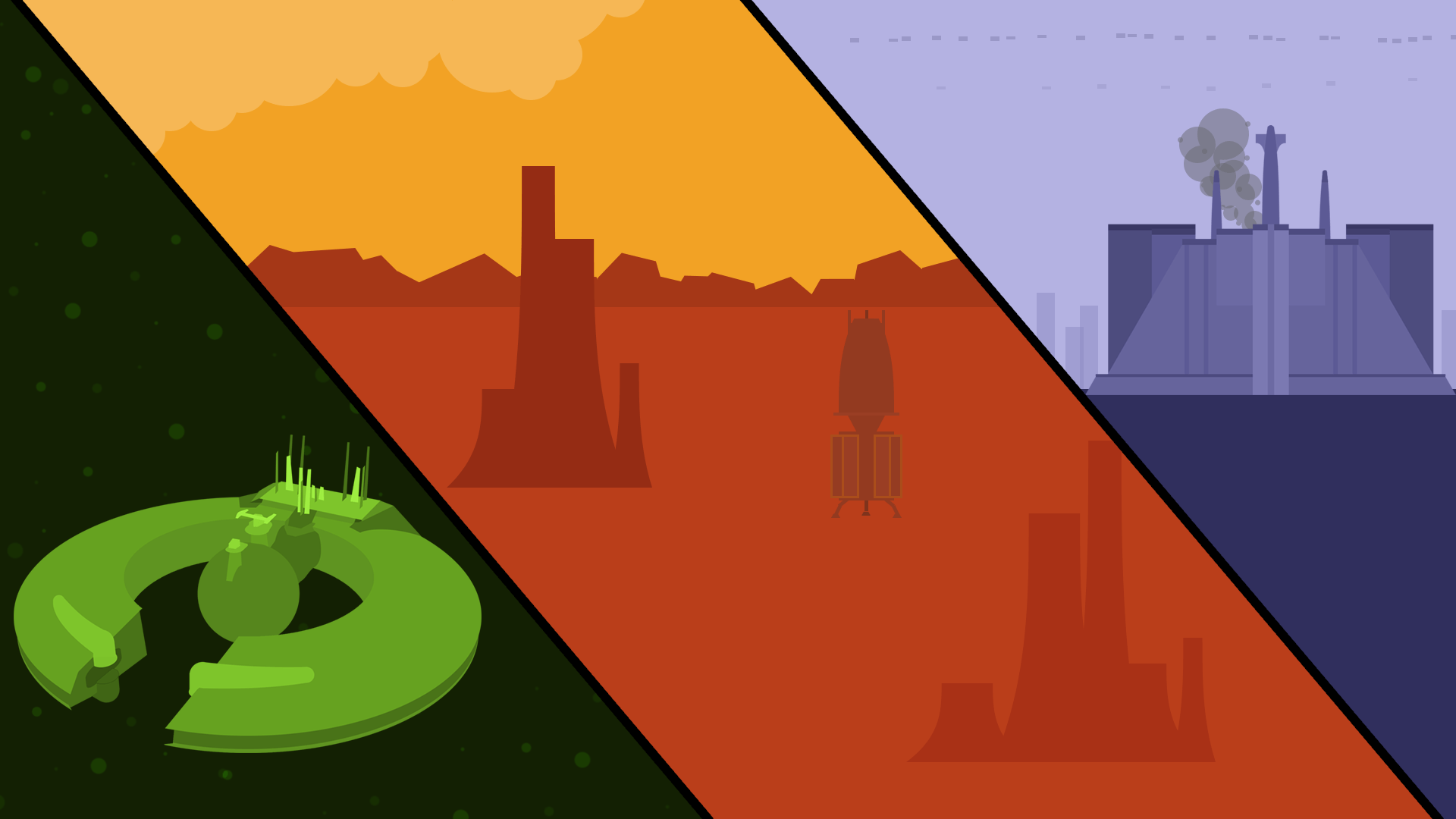 Star Wars pianeti minimalisti tricolore, 1920x1080 Full HD 1080p, Laptop