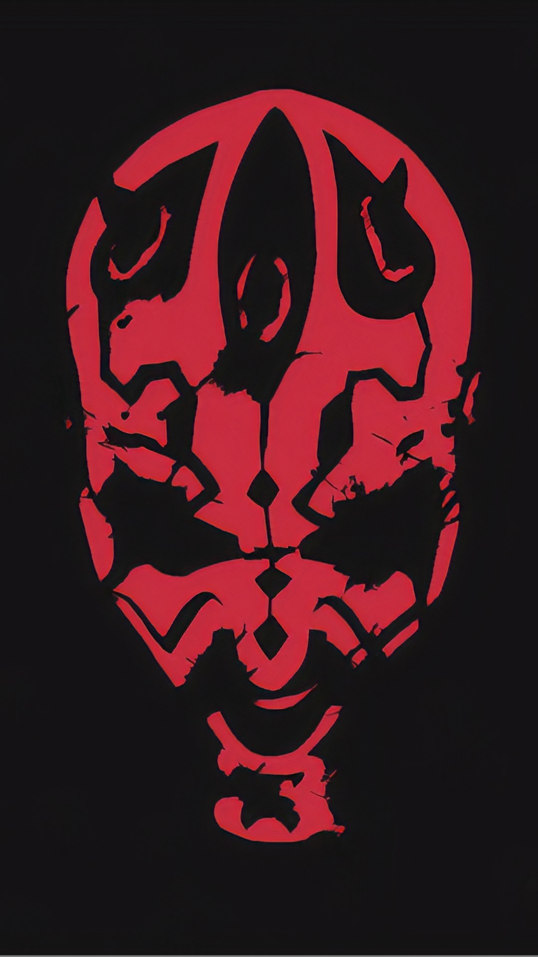 Darth Maul volto minimalista, 1080x1920 Verticale, iPhone