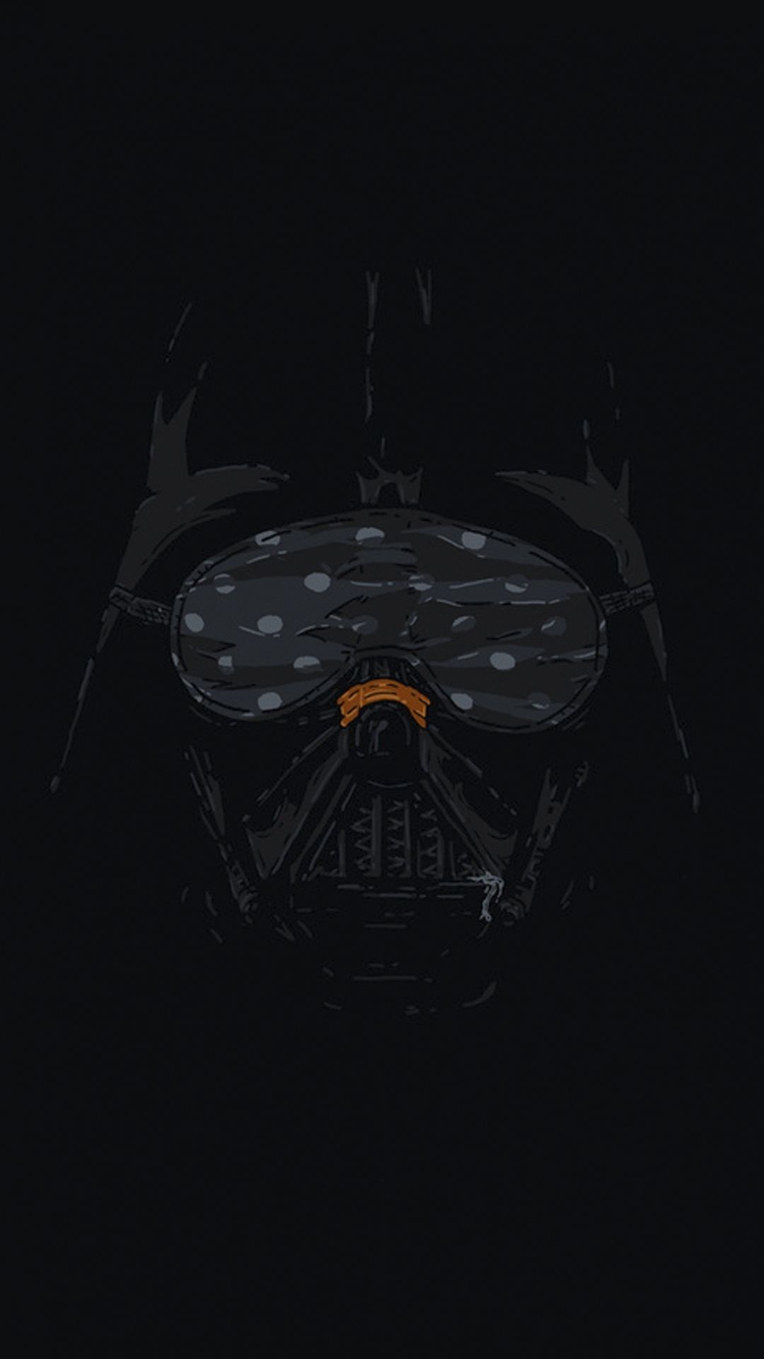 Darth Vader casco scuro, 1080x1920 Verticale, Mobile