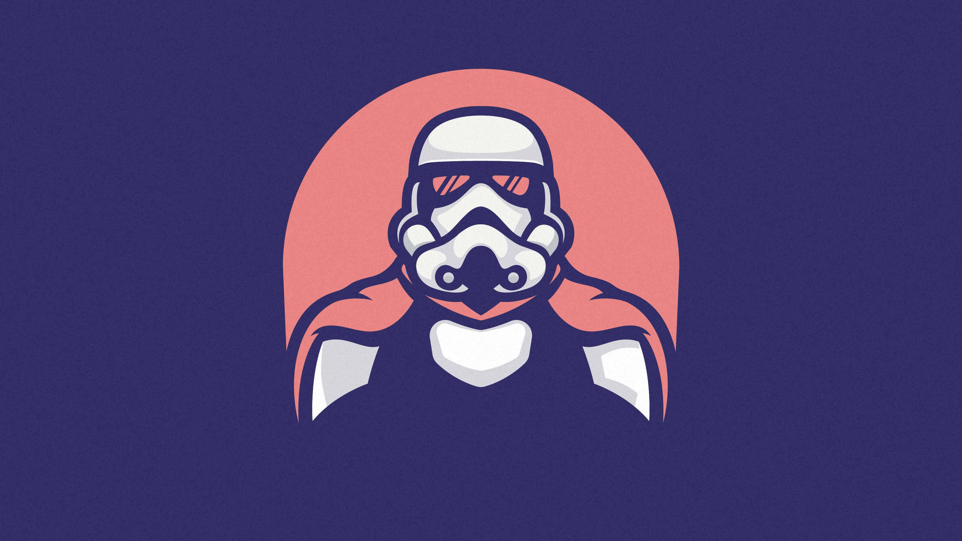 Stormtrooper minimalista Star Wars, Jedi, 3334x1876 2K+, Laptop