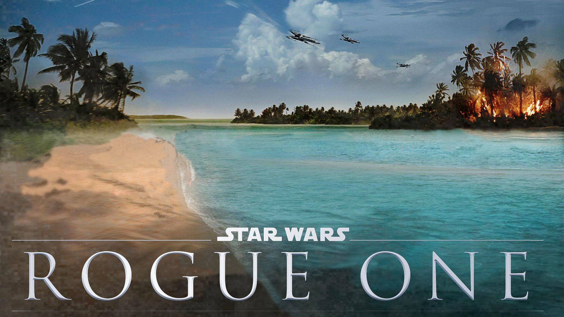 Star Wars Rogue One spiaggia tropicale, 1920x1080 Full HD, PC Desktop