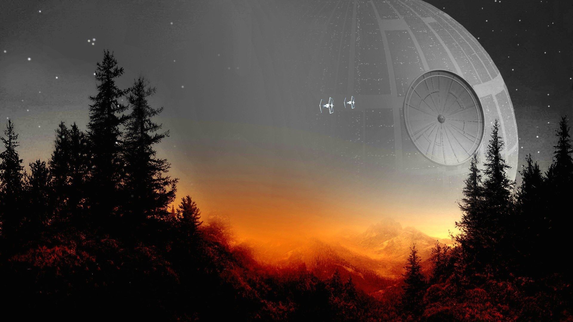 Death Star Star Wars tramonto, Jedi, 1920x1080 1080p, Laptop