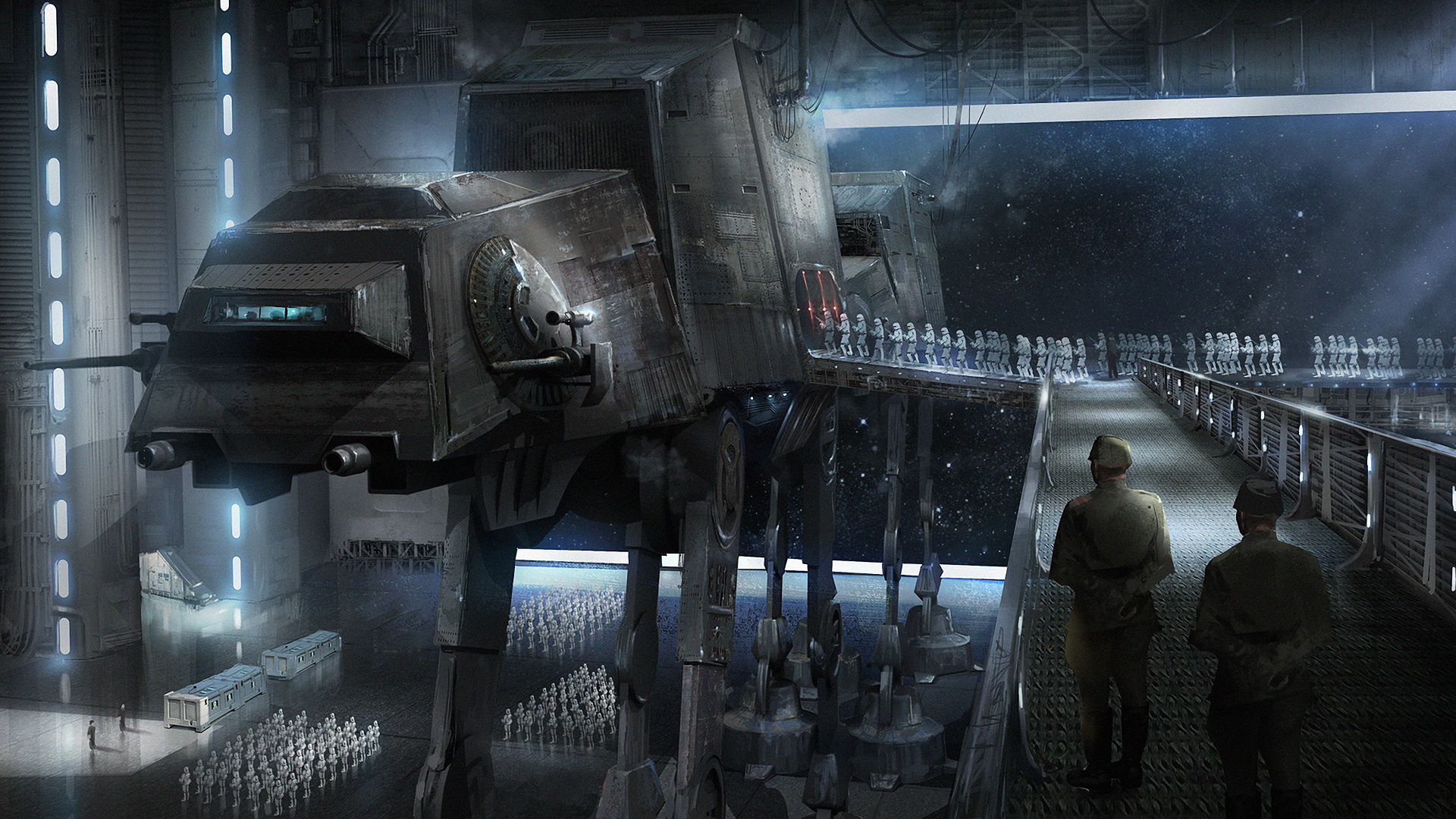 AT-AT Star Wars hangar, 1920x1080 Full HD 1080p, Desktop