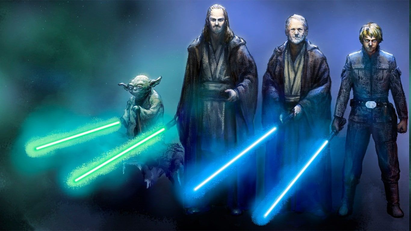 Personaggi Star Wars pannelli colorati, 5760x1080 21:9, Ultrawide