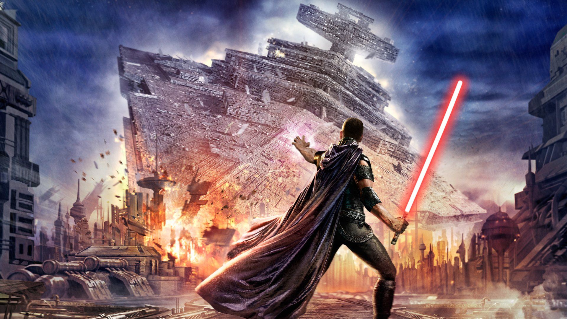 Star Wars spada laser rossa, 1920x1080 Full HD, Desktop