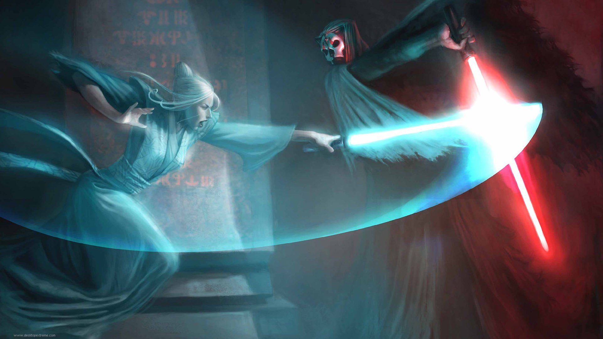 Duello spade laser Star Wars, 1920x1080 Full HD, Desktop