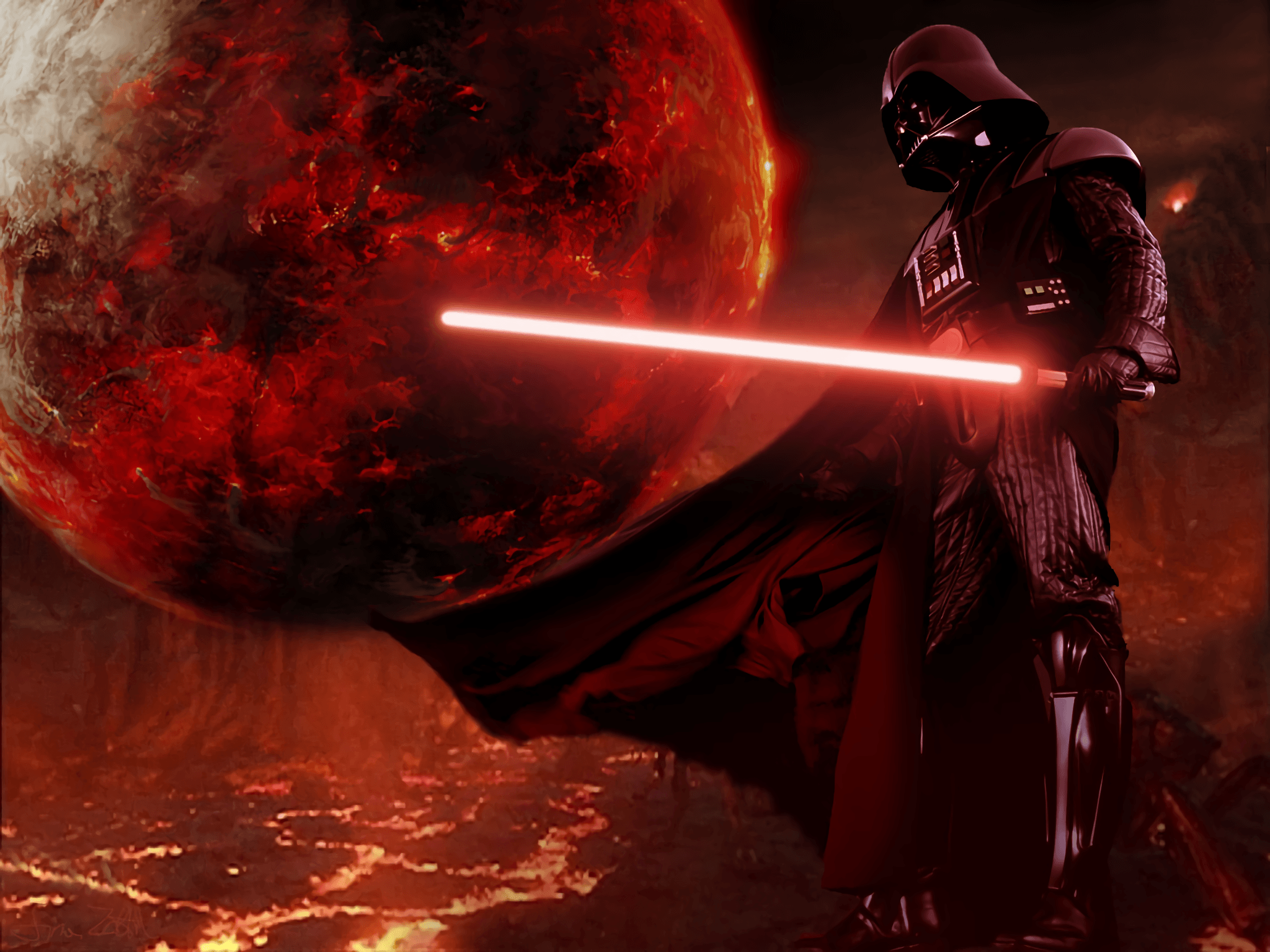 Darth Vader spada laser rossa, 2048x1536 Hi-Res, Desktop