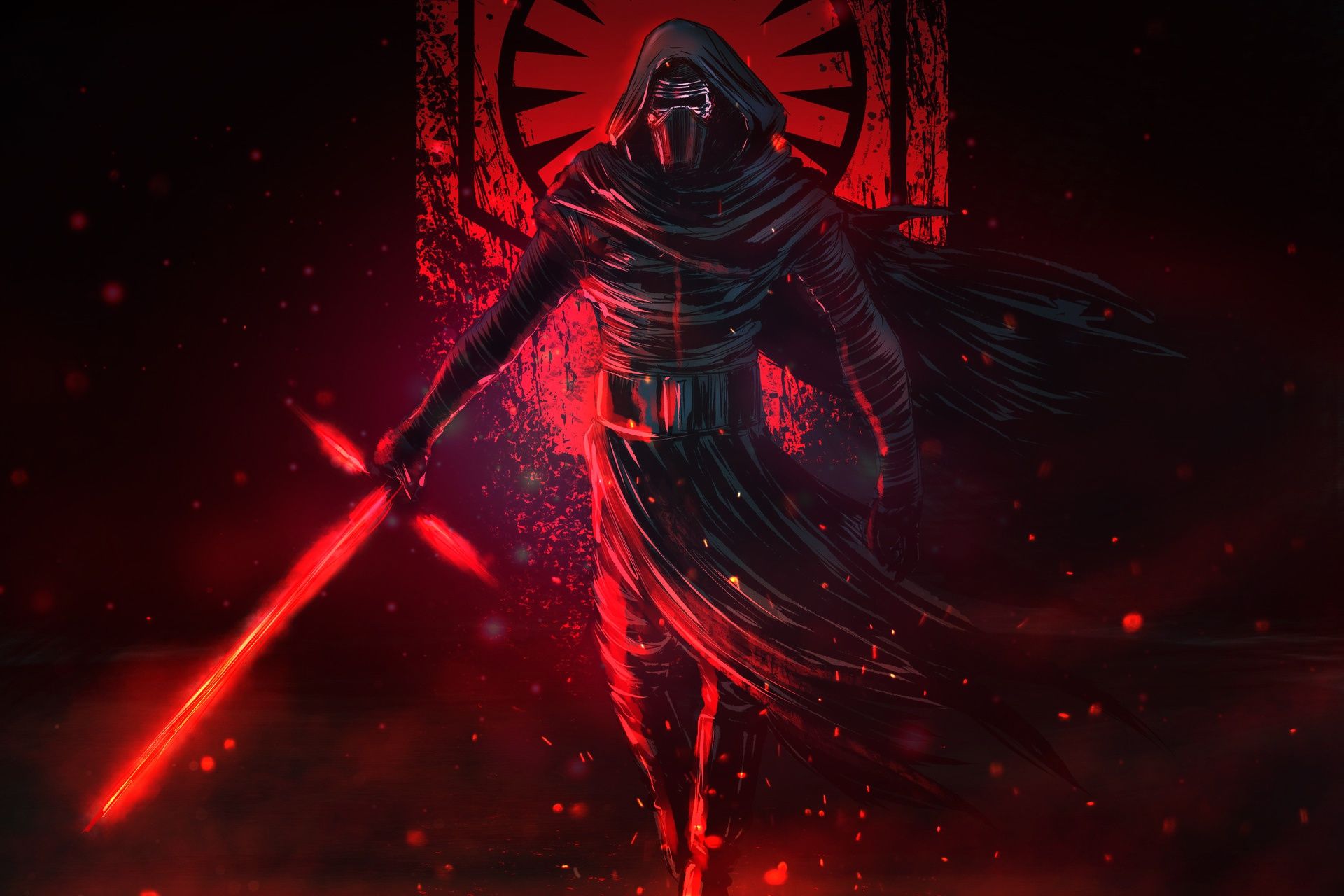 Kylo Ren spada laser rossa, 1920x1280 Full HD+, Desktop