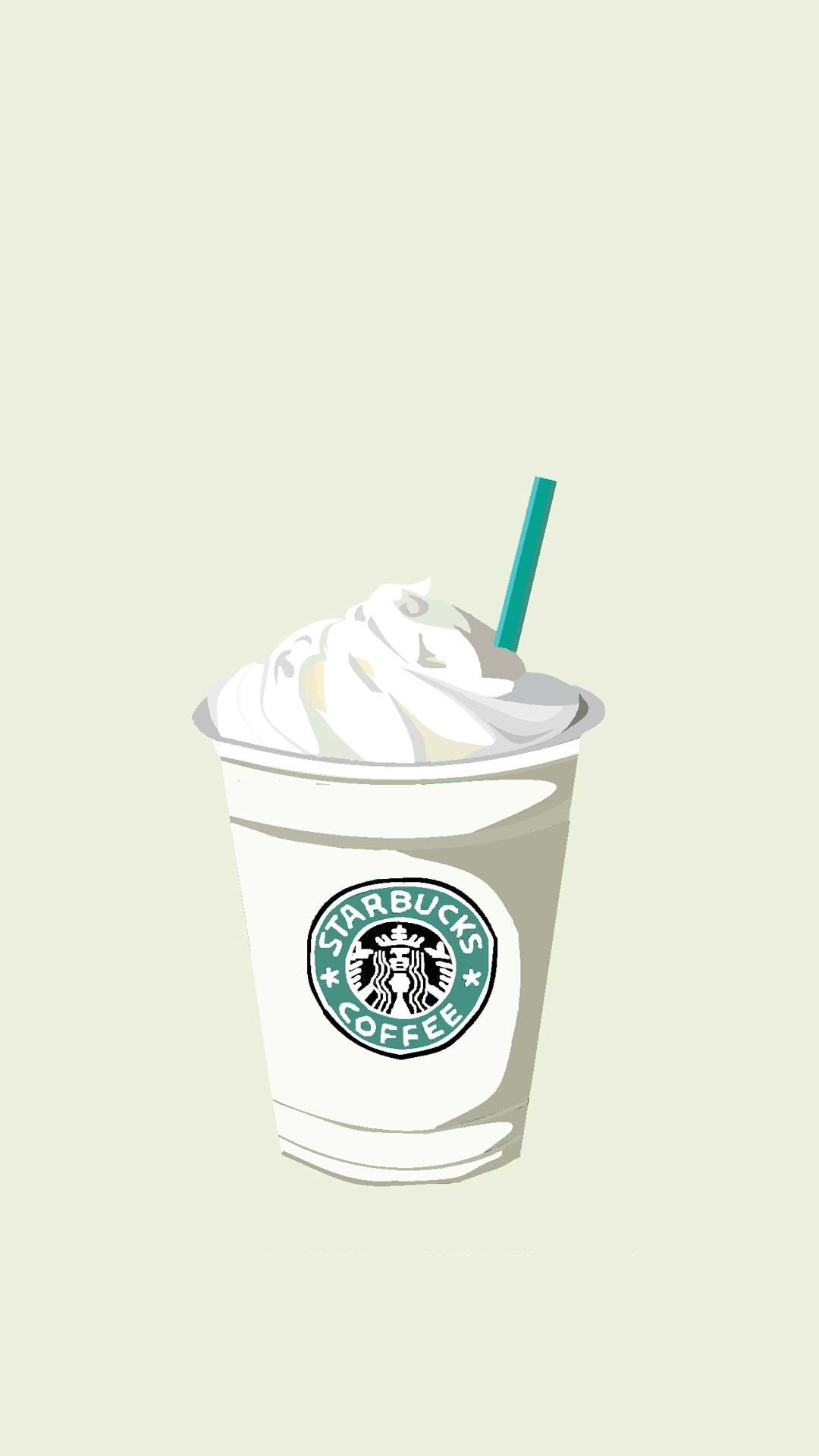 Bicchiere Starbucks stile cartoon, 1080x1920 Verticale, Telefono
