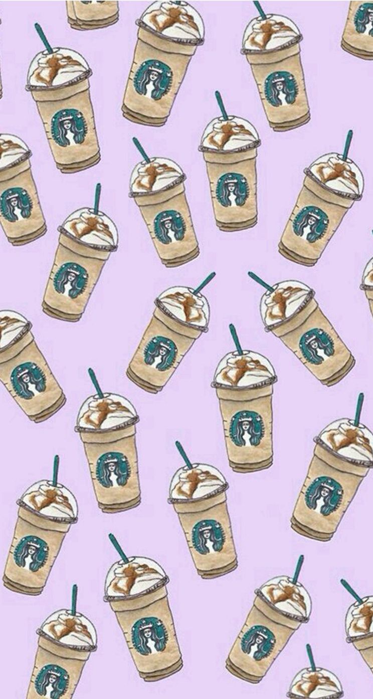 Bicchieri Frappuccino Starbucks pattern, 744x1392 Verticale, POCO