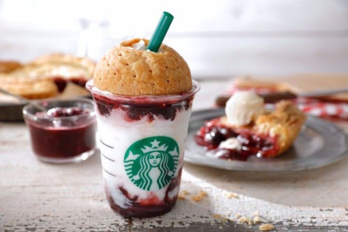 Frappuccino Starbucks torta ciliegie, 1200x800 HD, Laptop