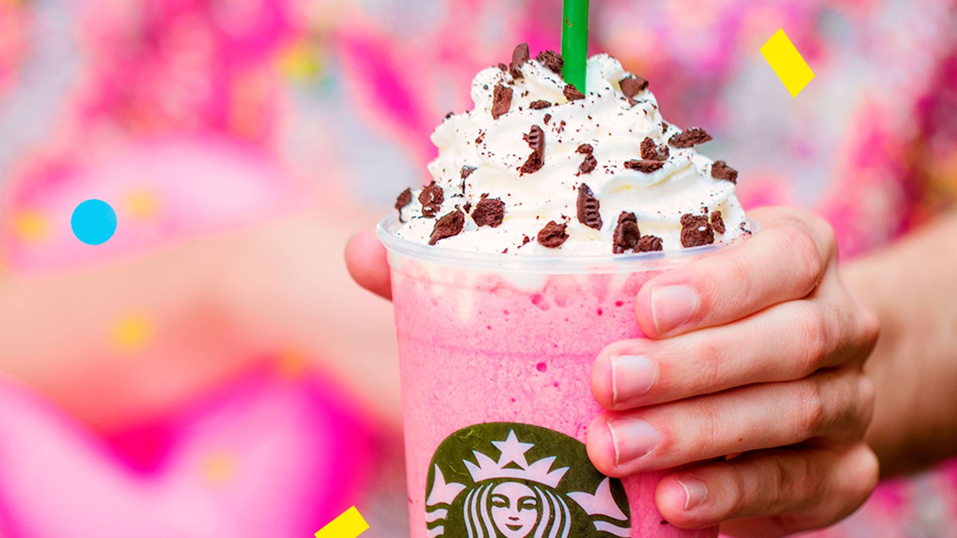 Frappuccino rosa Starbucks panna, 1920x1080 1080p, Desktop