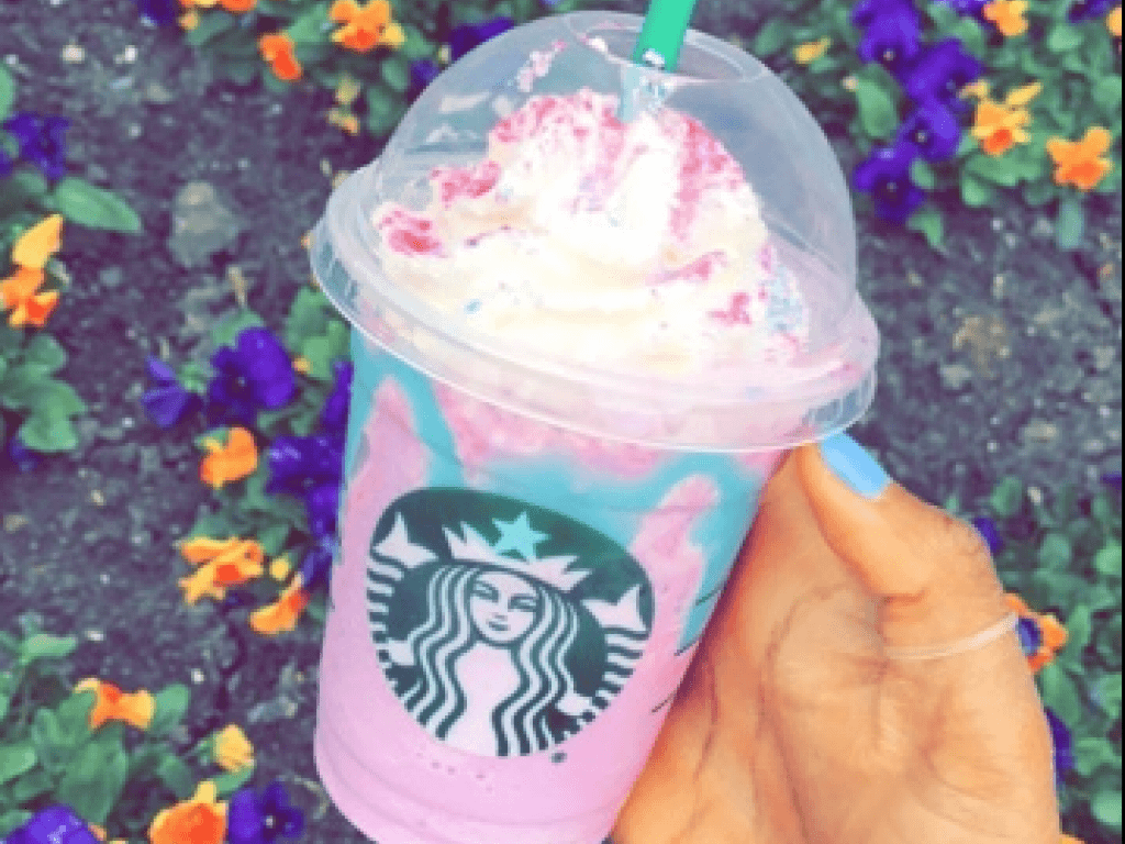 Frappuccino Unicorno Starbucks, 1024x768 HD, Laptop