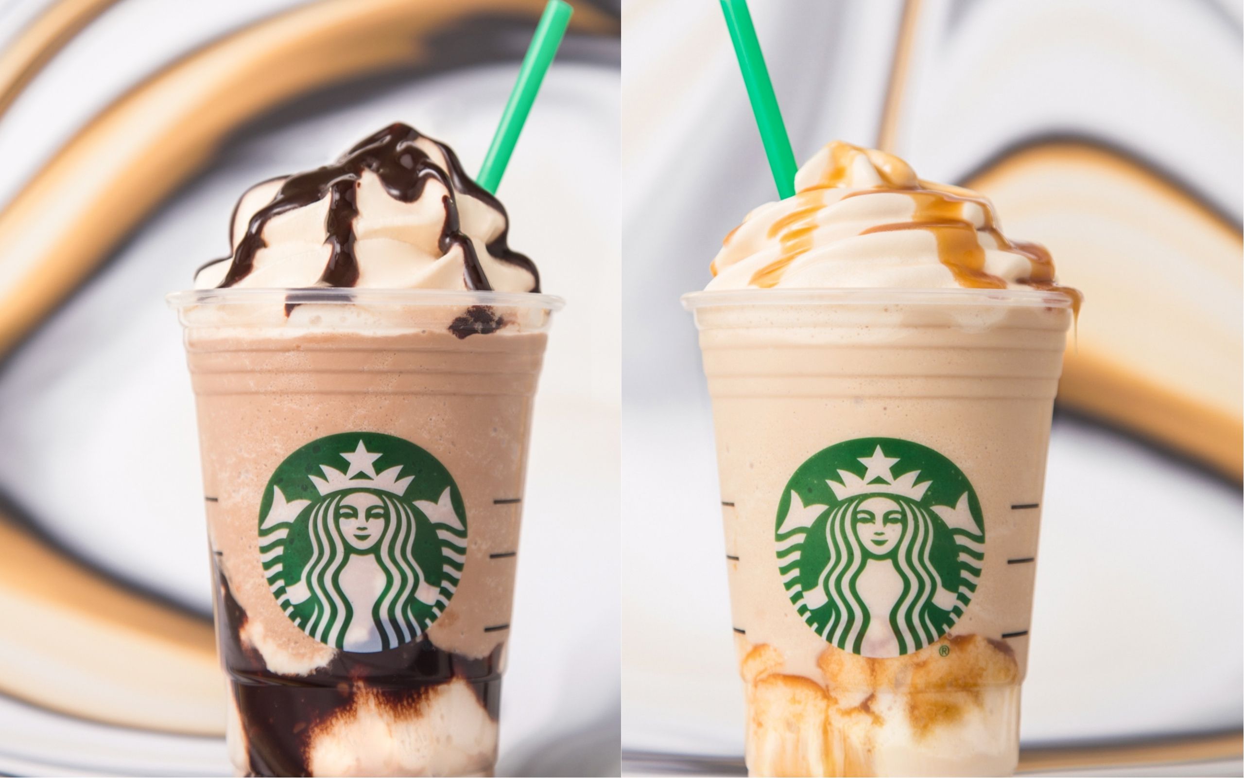 Frappuccino Starbucks caramello e mocha, 2560x1600 2K, Desktop