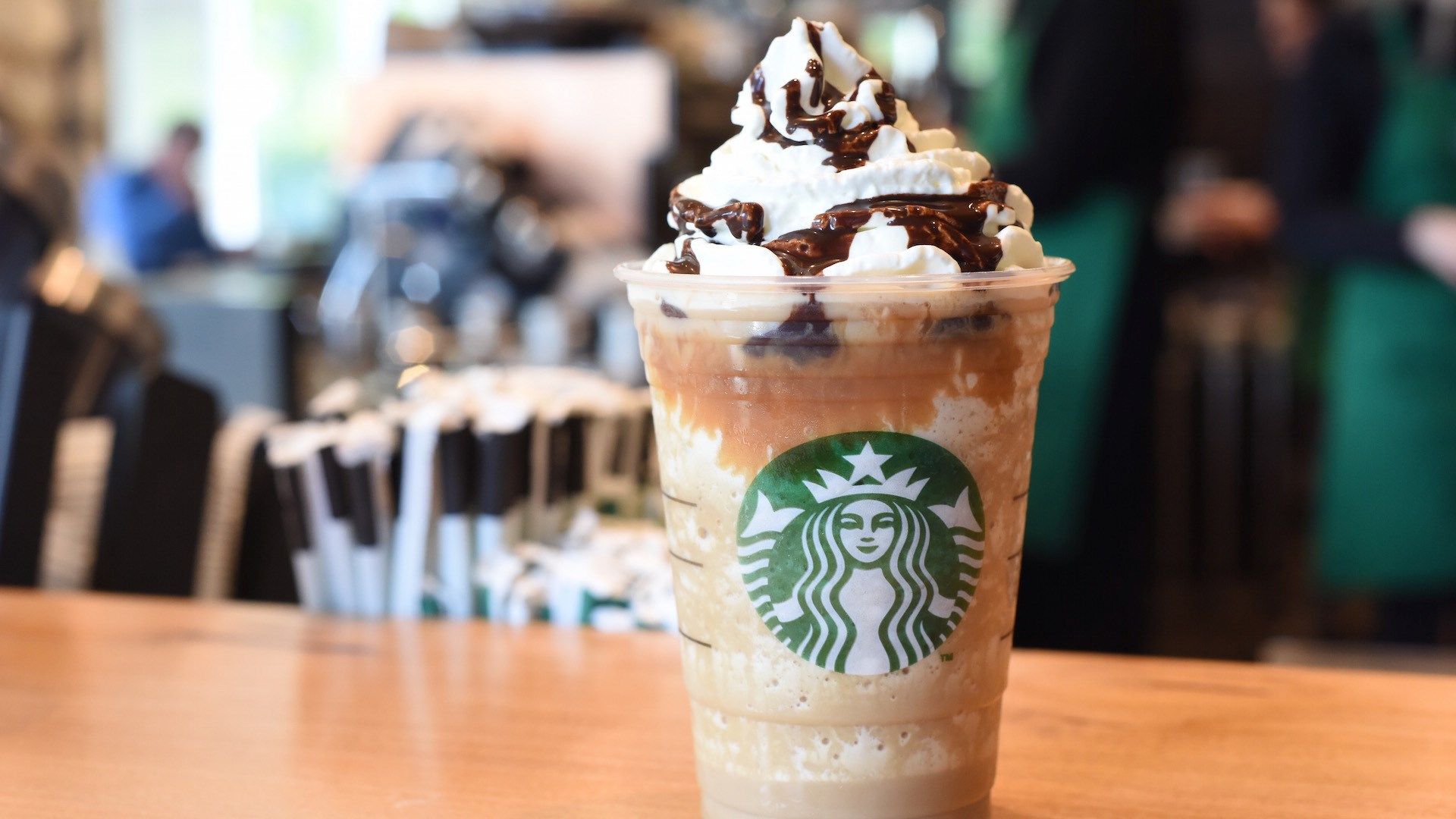 Frappuccino Starbucks con panna, 1920x1080 Full HD, Desktop