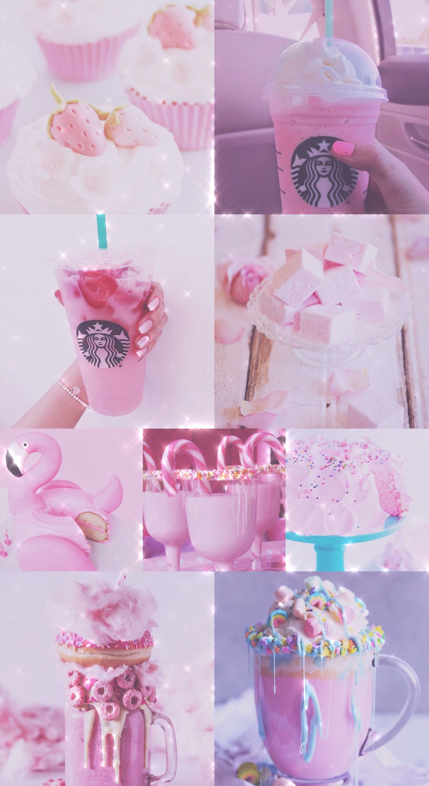 Logo Starbucks sfondo rosa galassia, 1125x2436 Full HD Verticale, iPhone