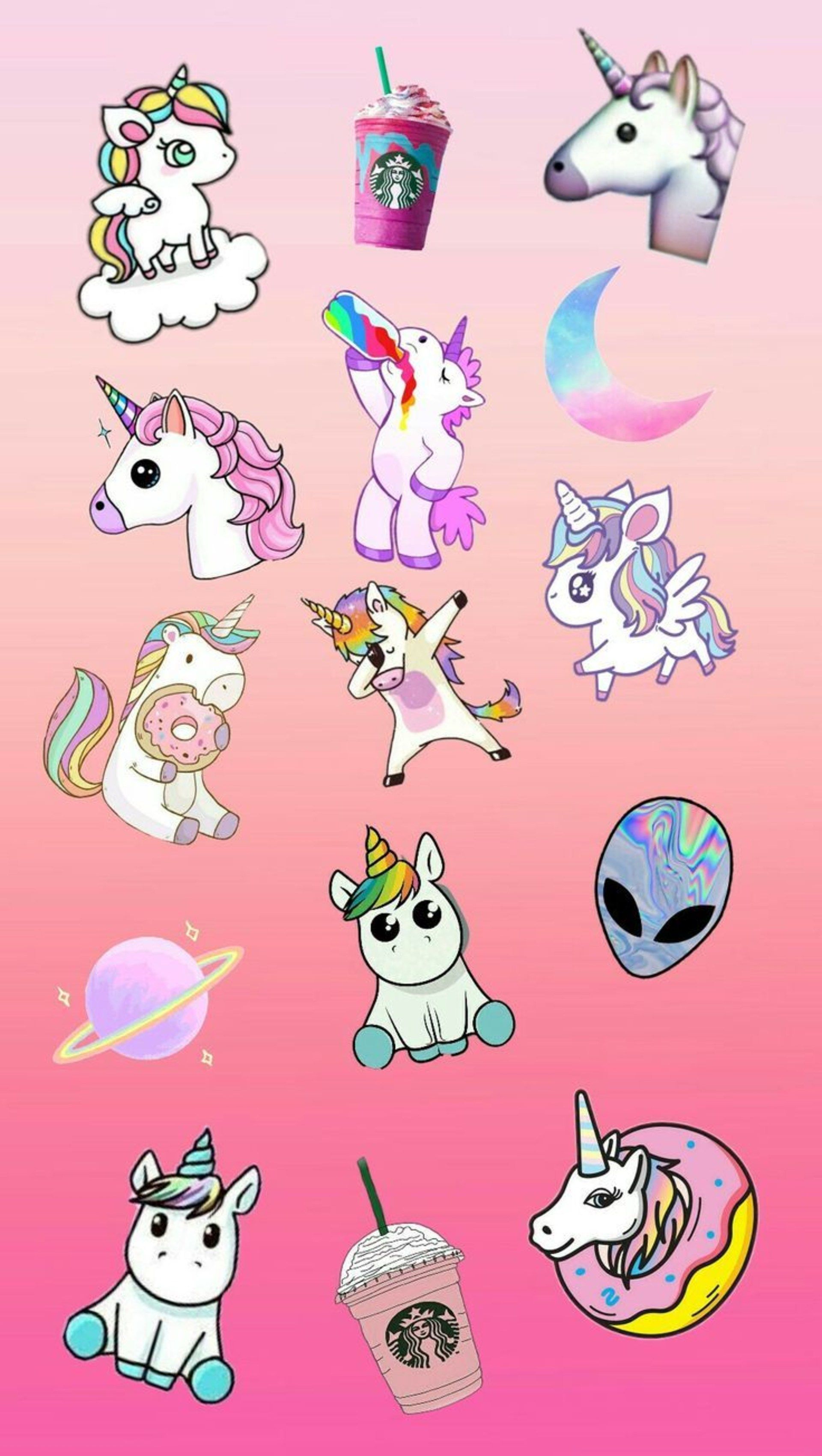 Unicorni acquerello lilla pastello, 750x1334 Verticale, Telefono