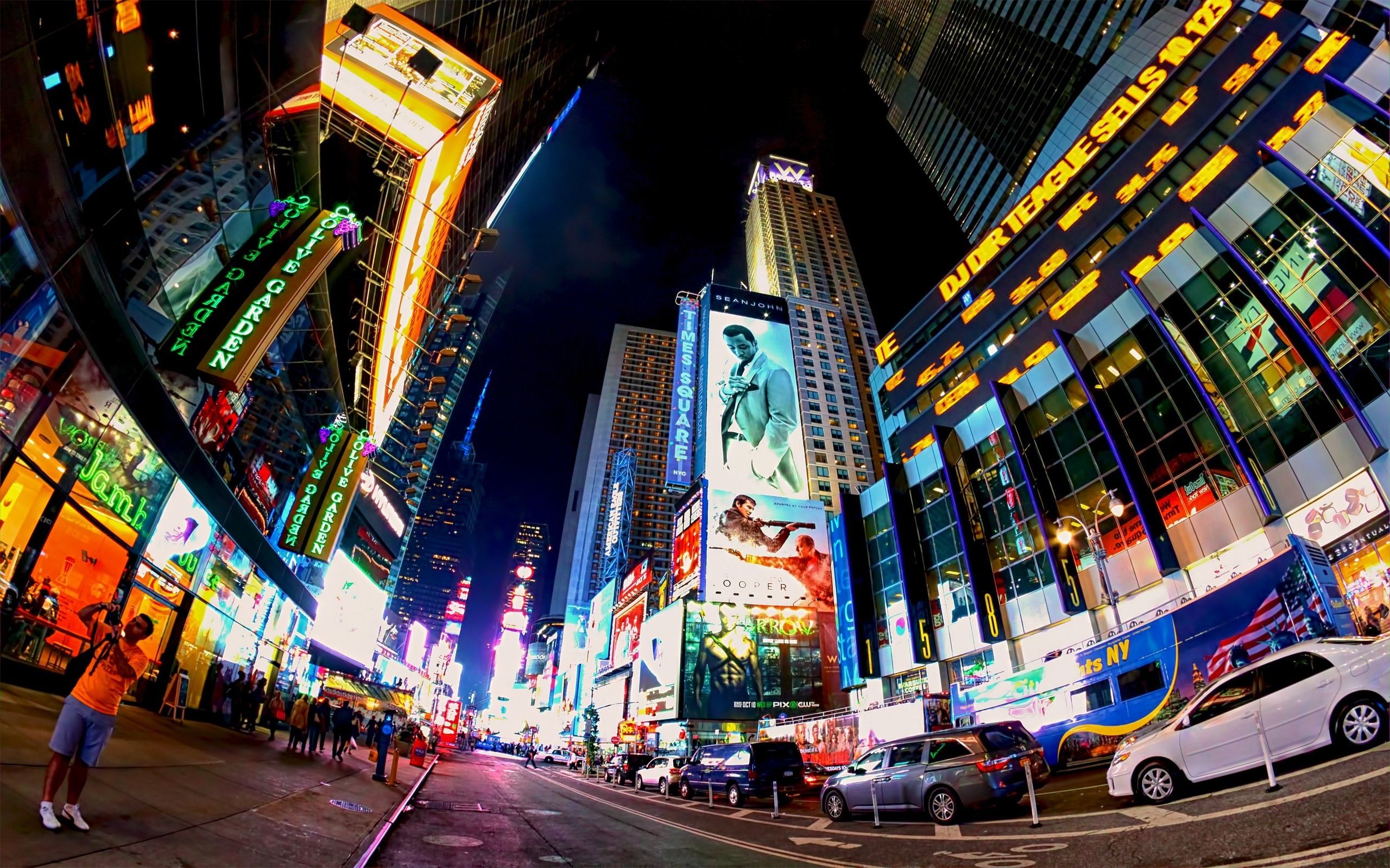 Times Square New York notturna, 2560x1600 2K+, PC