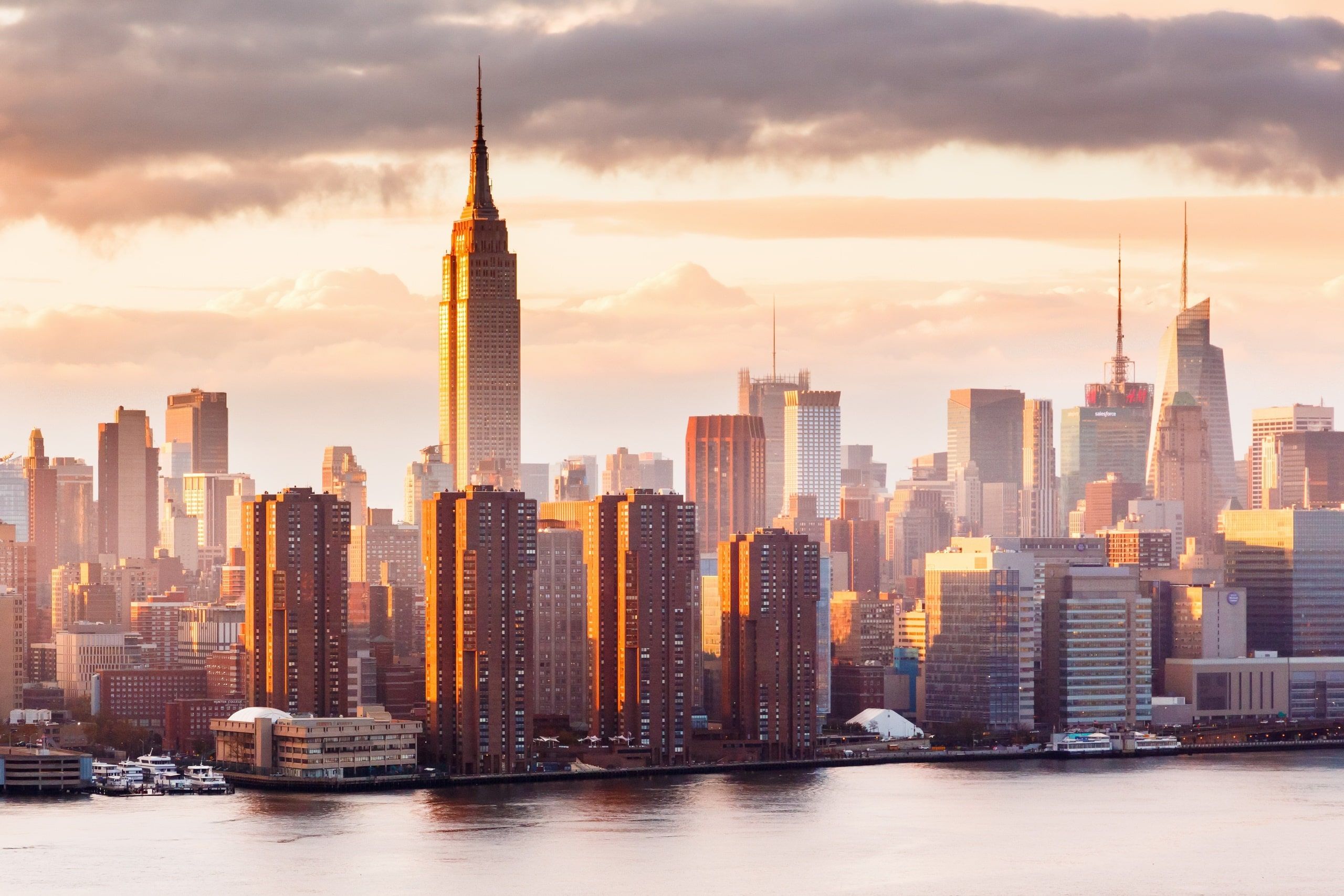 Skyline New York al tramonto, 2560x1707 2K+, Monitor Gaming