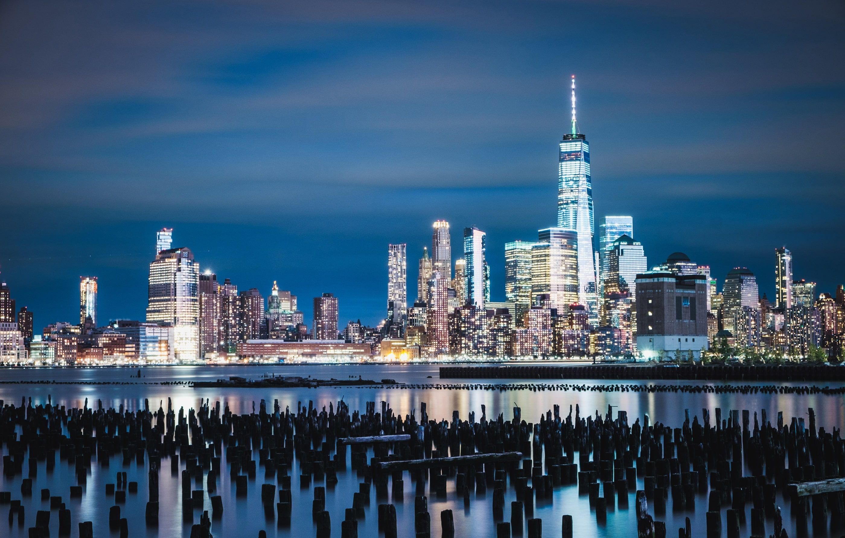 Skyline di New York notturno, 2800x1784 2K+, Desktop
