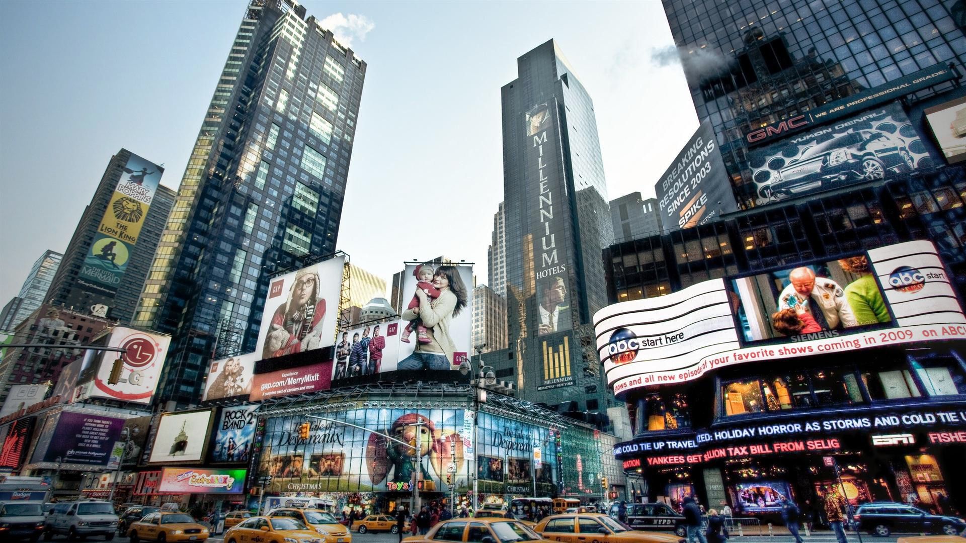 Times Square New York, 1920x1080 Full HD, PC Desktop