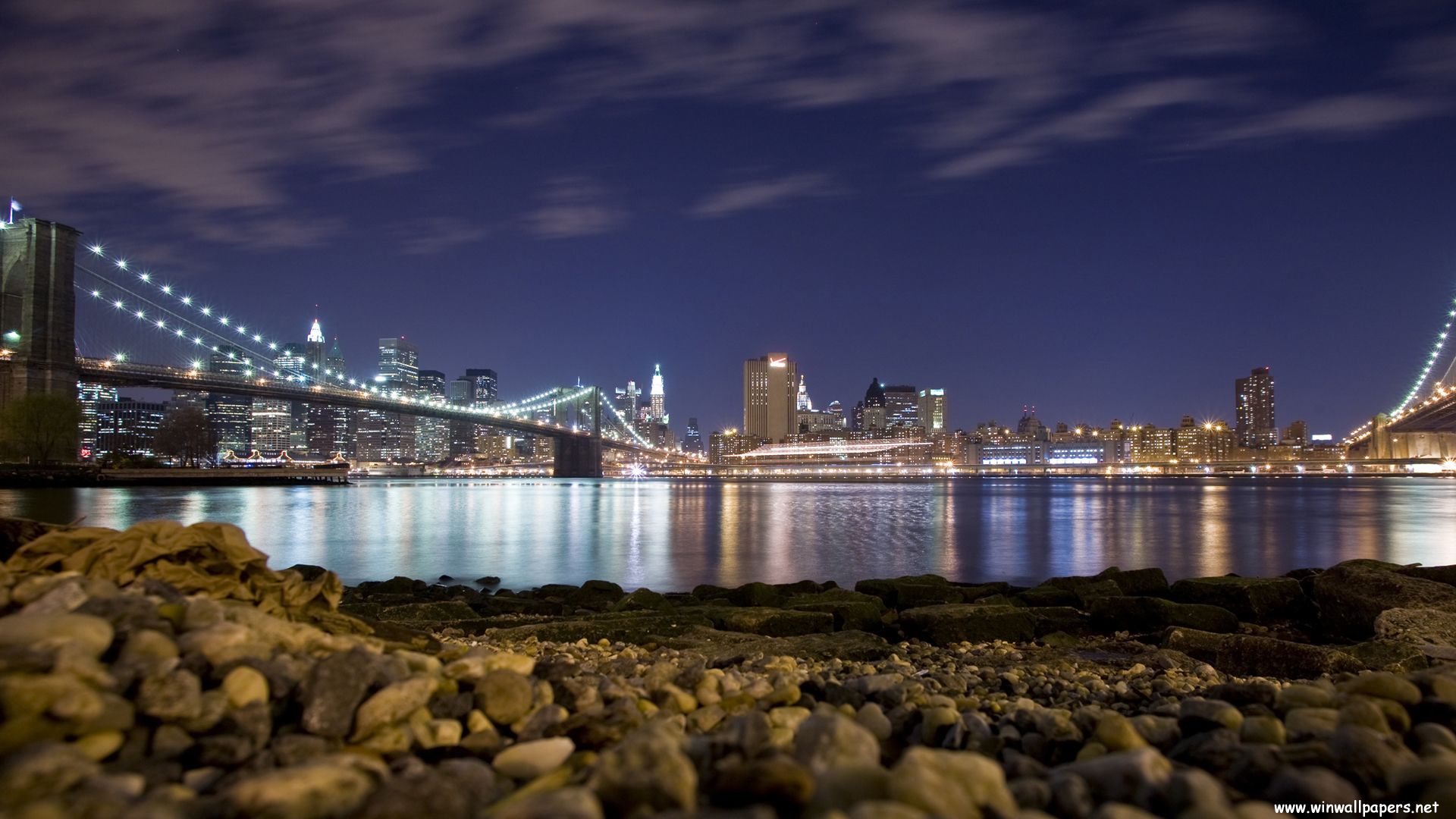 Skyline New York al tramonto, 1920x1080 Full HD, Laptop