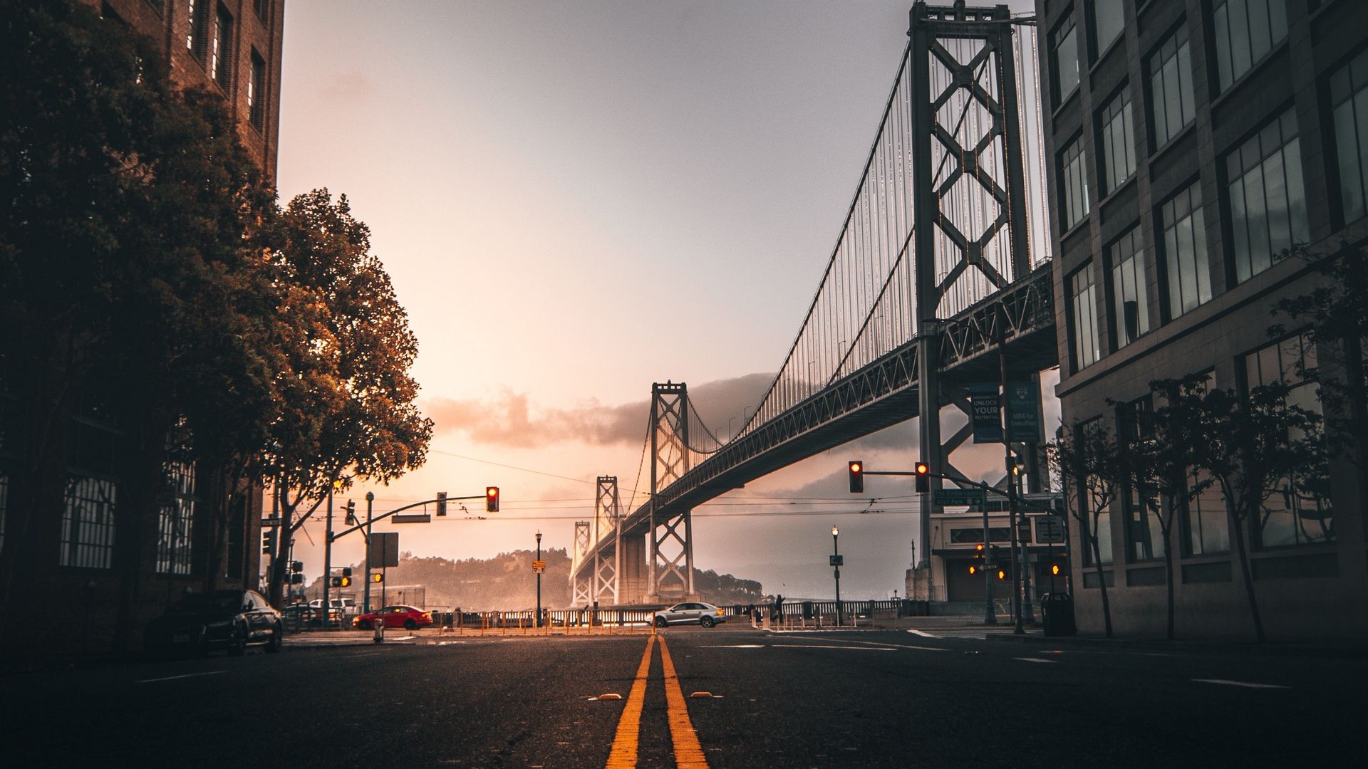 Strada verso ponte San Francisco, 1920x1080 1080p, Laptop