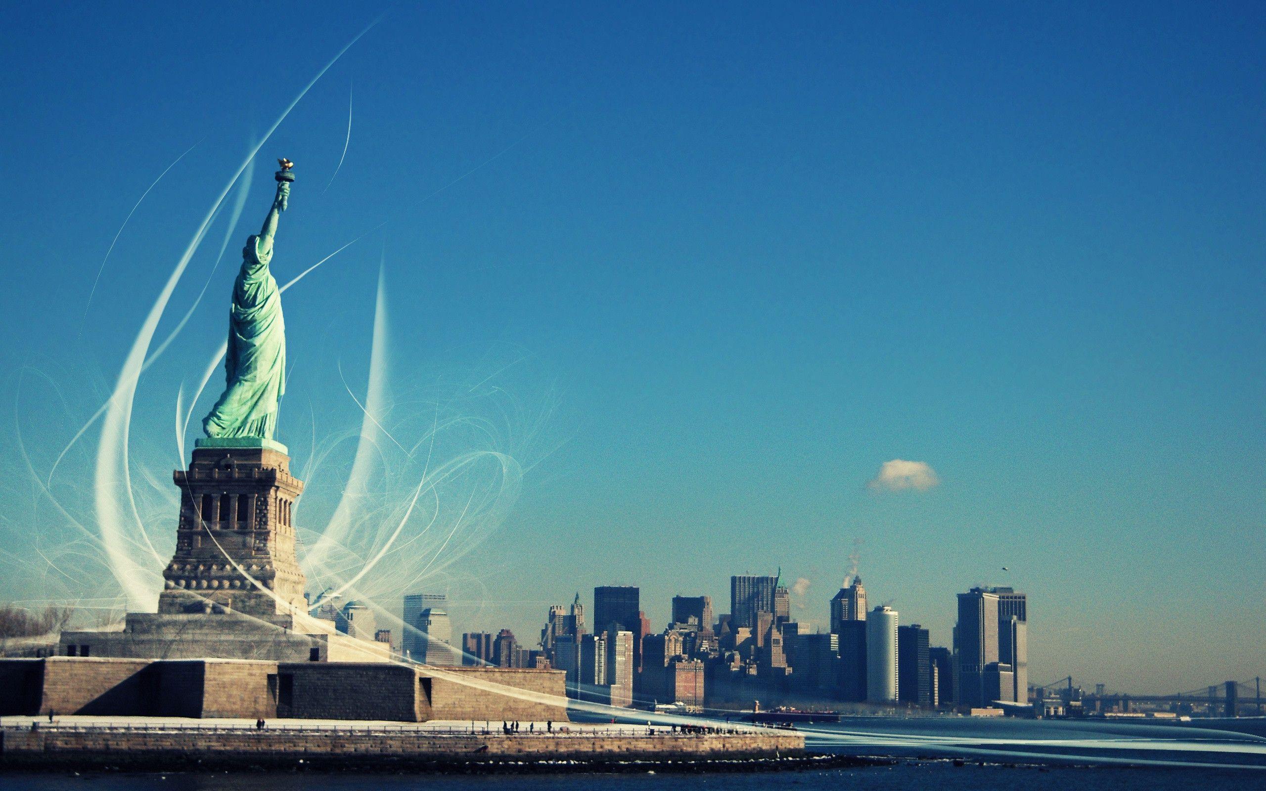 Statua della Libertà, New York, 2560x1600 2K+, Desktop