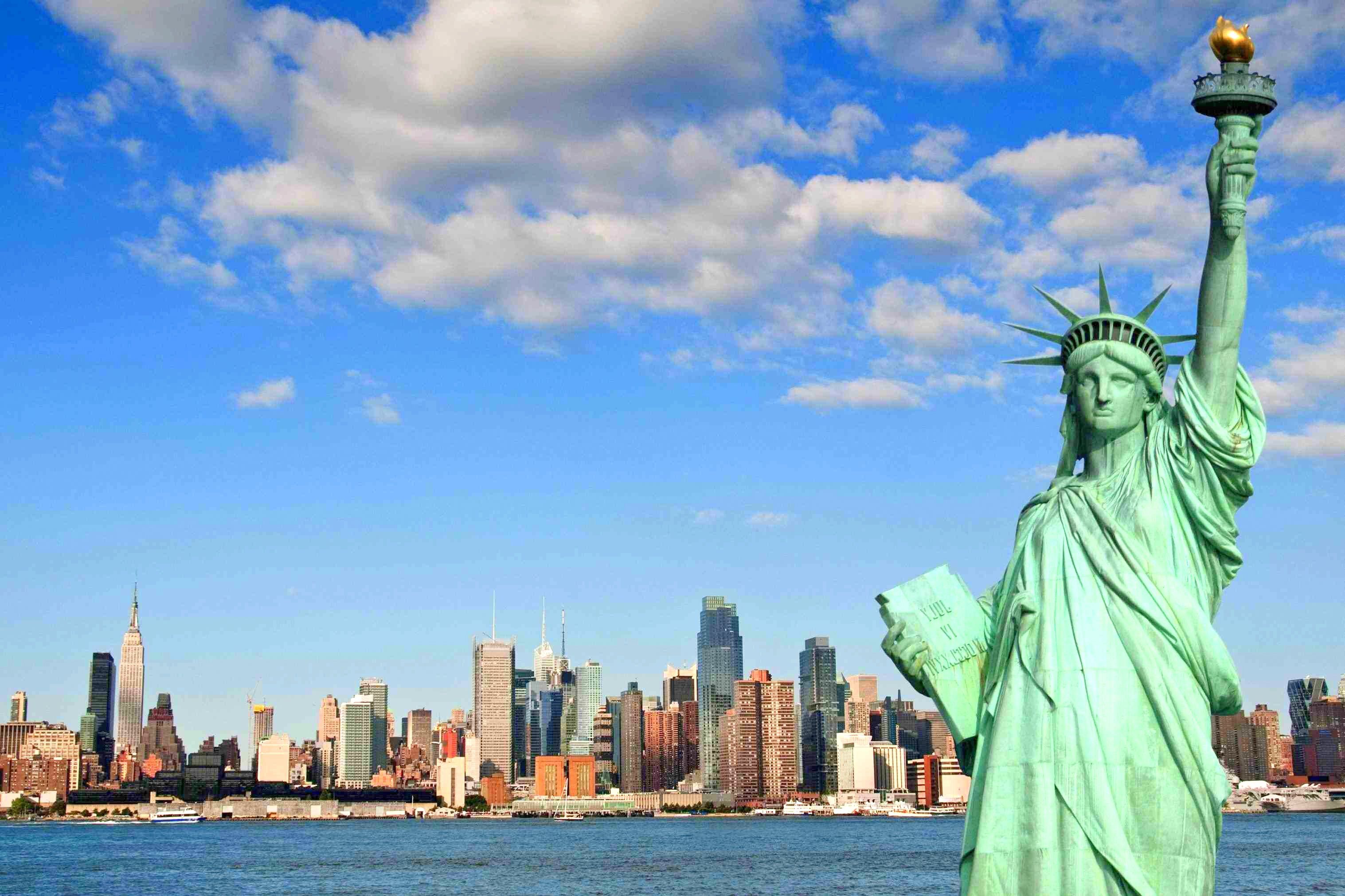 Statua della Libertà, skyline New York, 3034x2022 WQXGA, Desktop