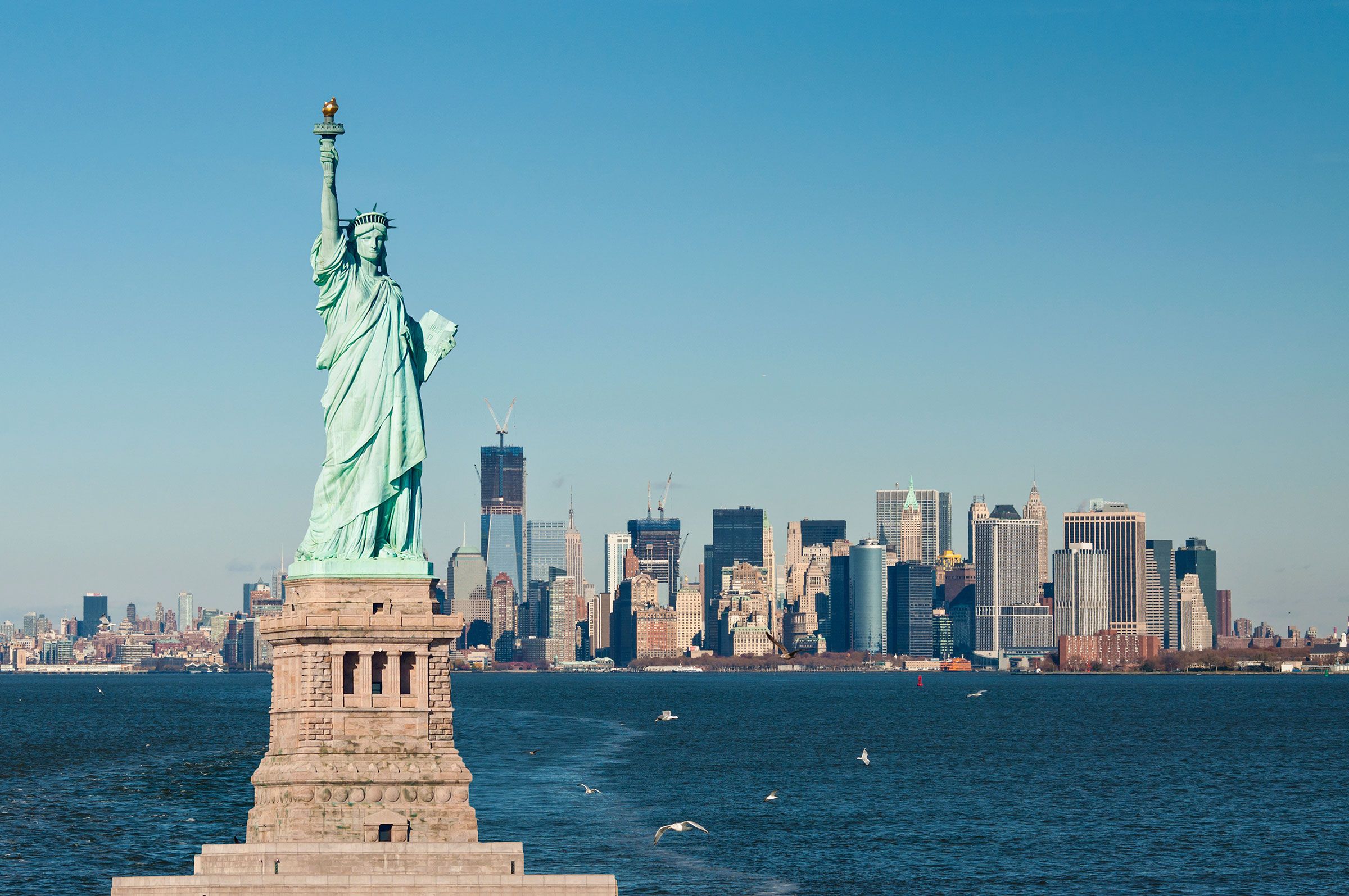 Statua della Libertà, skyline New York, 2400x1595 Hi-Res, Desktop