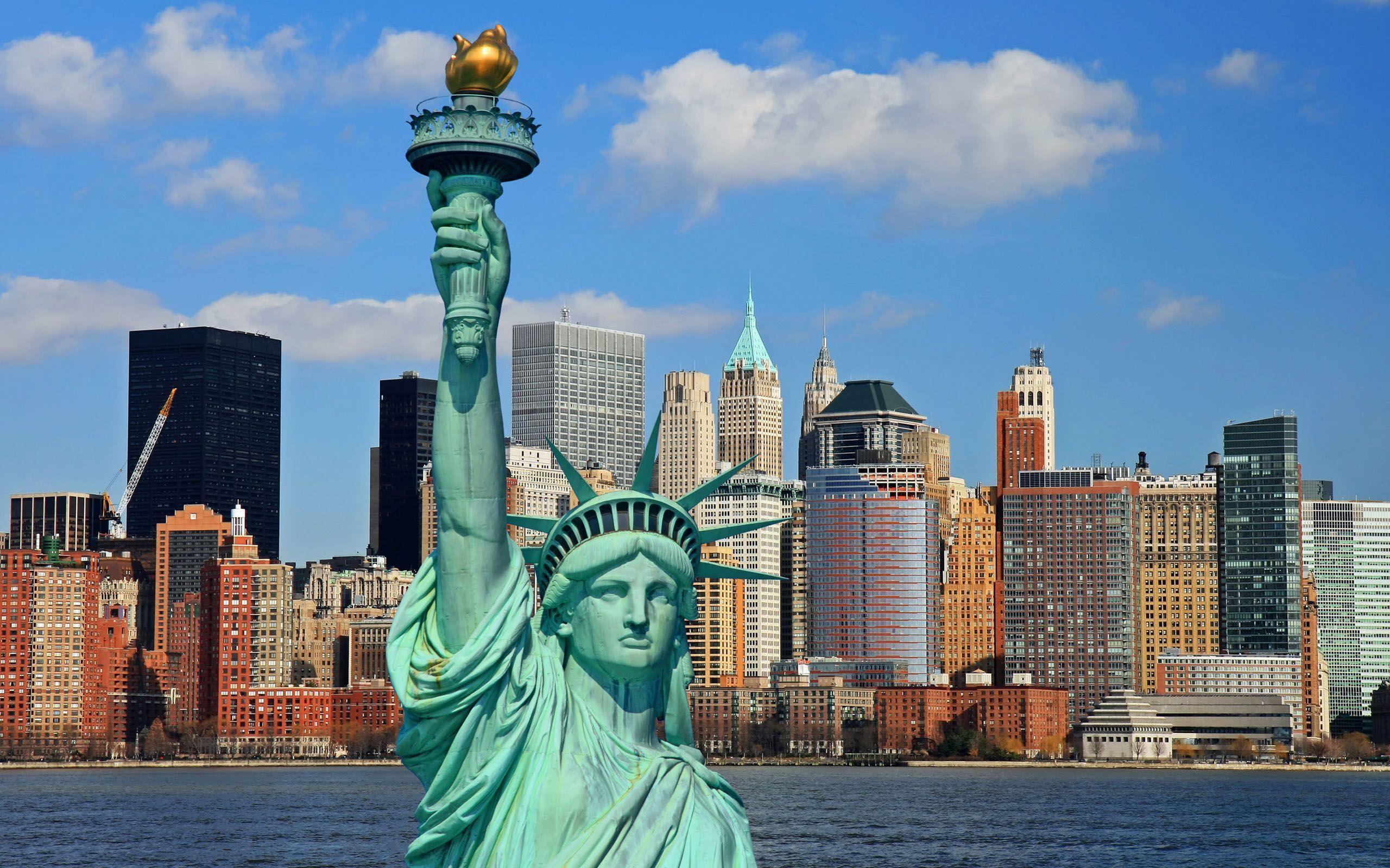 Statua della Libertà, New York, 2560x1600 2K, Desktop