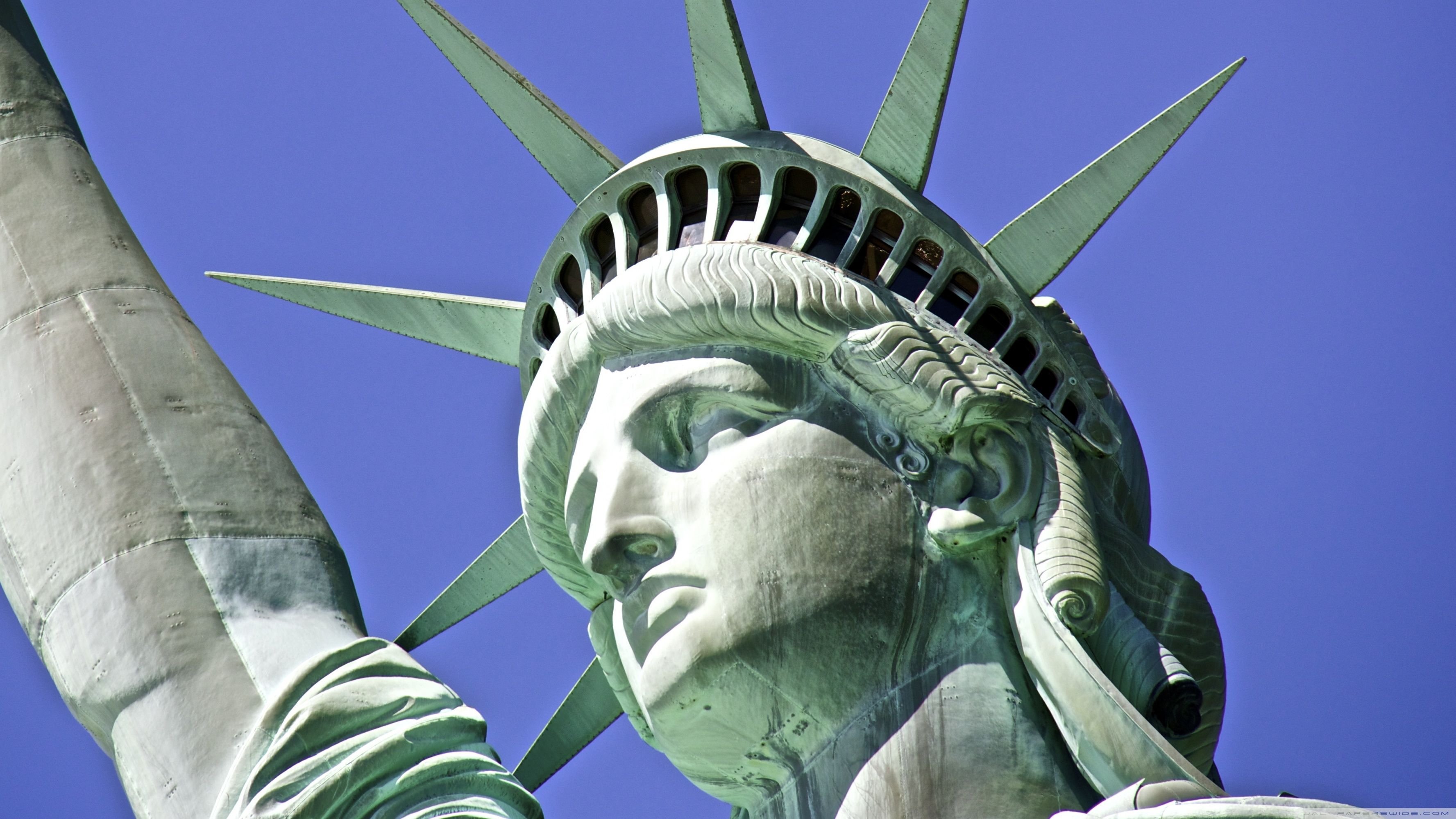 Statua della Libertà, primo piano, 3554x1999 2K+, Desktop