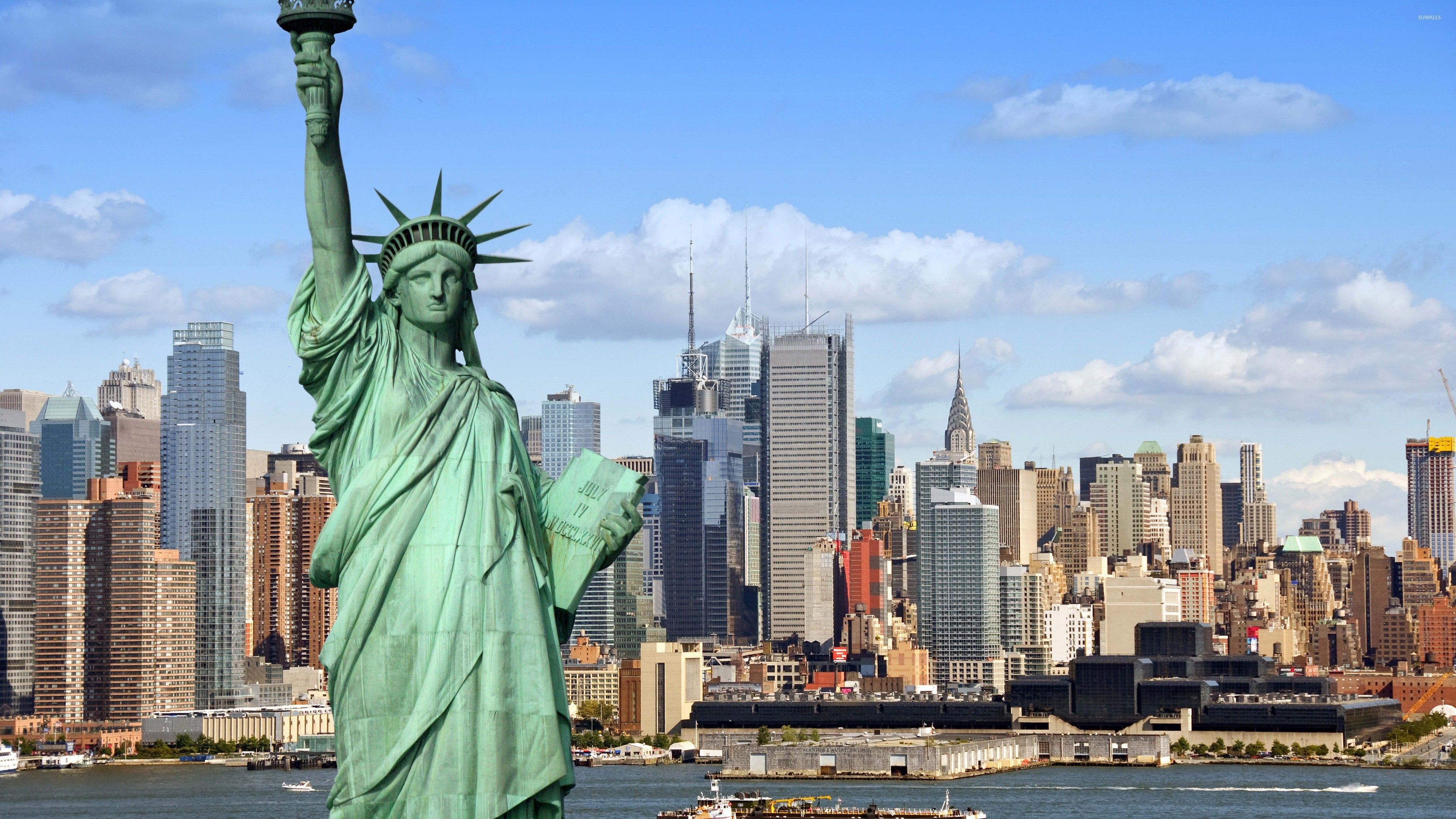Statua della Libertà, New York, 3840x2160 UHD, PC 4K