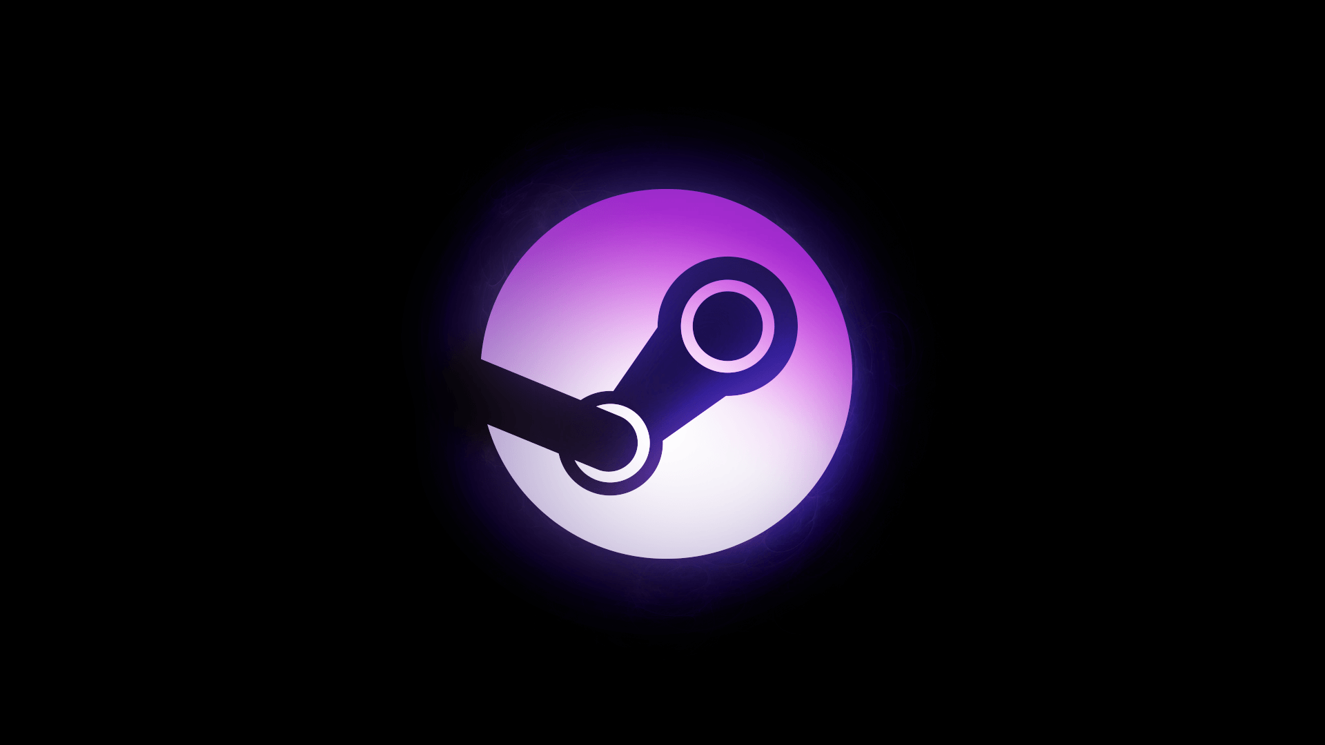 Logo Steam rosa luminoso, 2560x1600 WQXGA, Laptop
