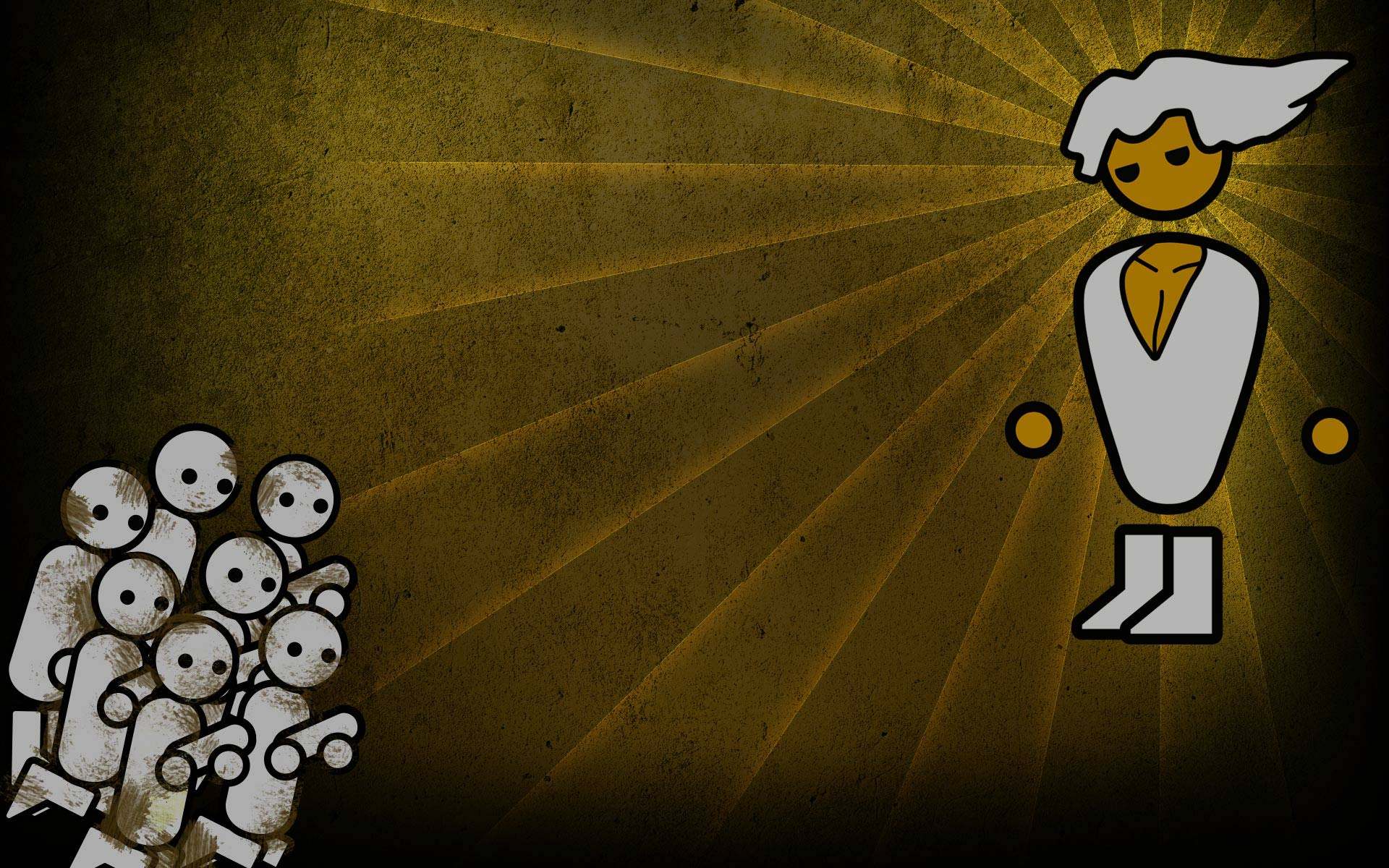 Icona molecola bianca su nero, 2560x1600 2K, Laptop