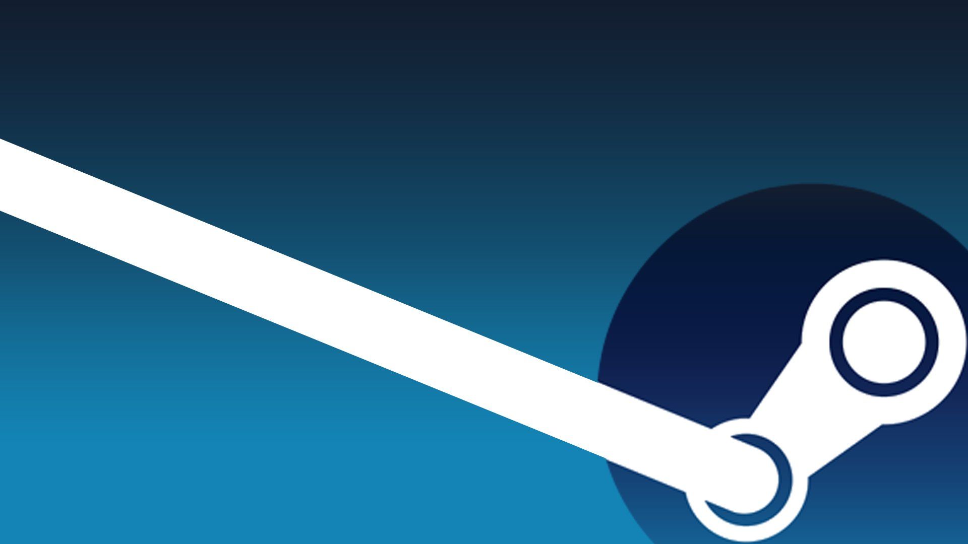 Logo Steam blu, 1920x1080 Full HD, Desktop